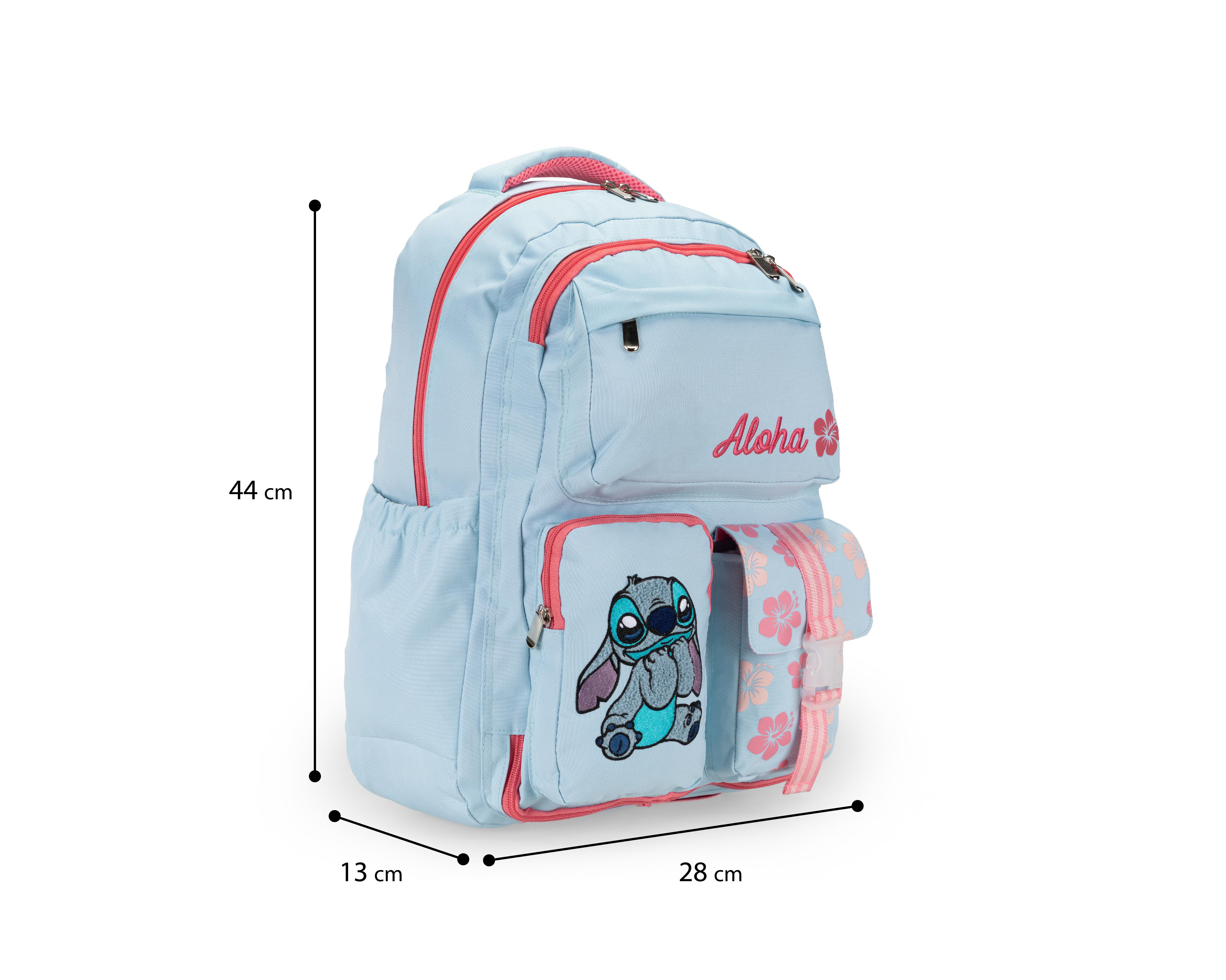 Foto 8 pulgar | Mochila Escolar Disney Stitch
