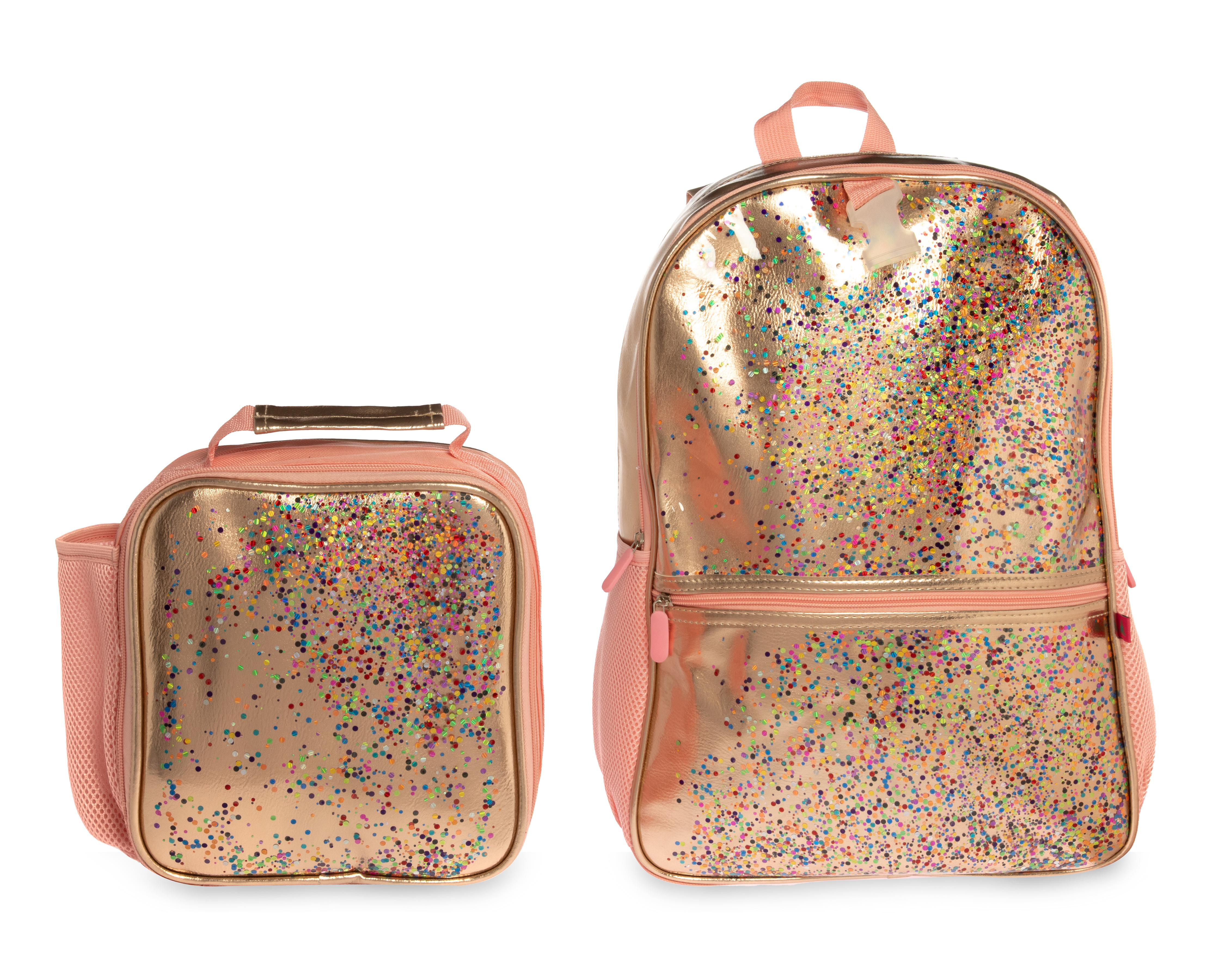 Foto 1 | Mochila y Lonchera Girls Attitude Oro Rosa