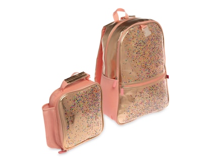 Foto 2 | Mochila y Lonchera Girls Attitude Oro Rosa