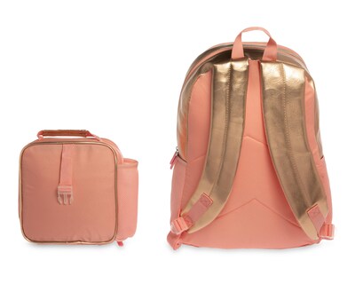Foto 4 | Mochila y Lonchera Girls Attitude Oro Rosa
