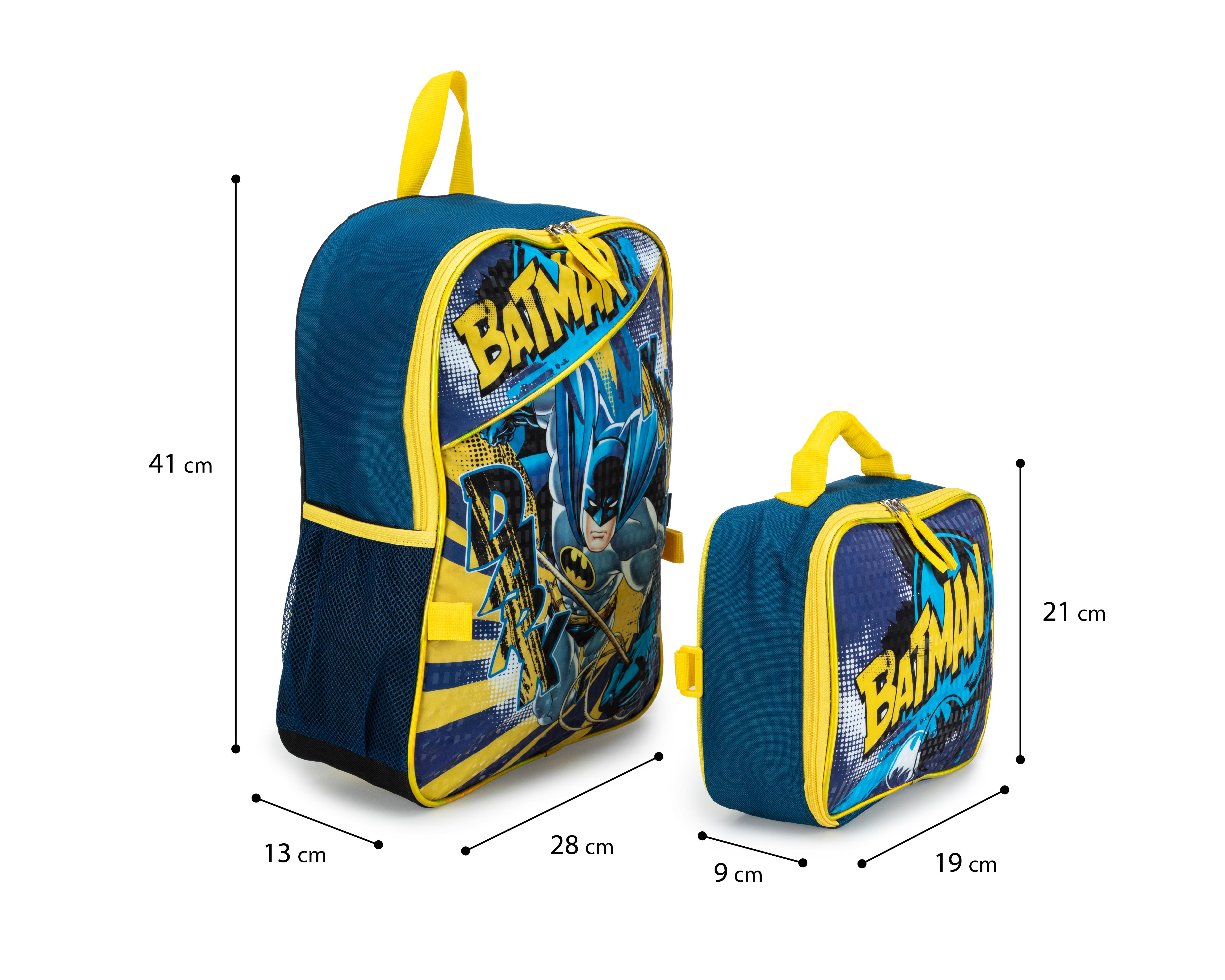 Foto 7 | Mochila Escolar Batman con Lonchera