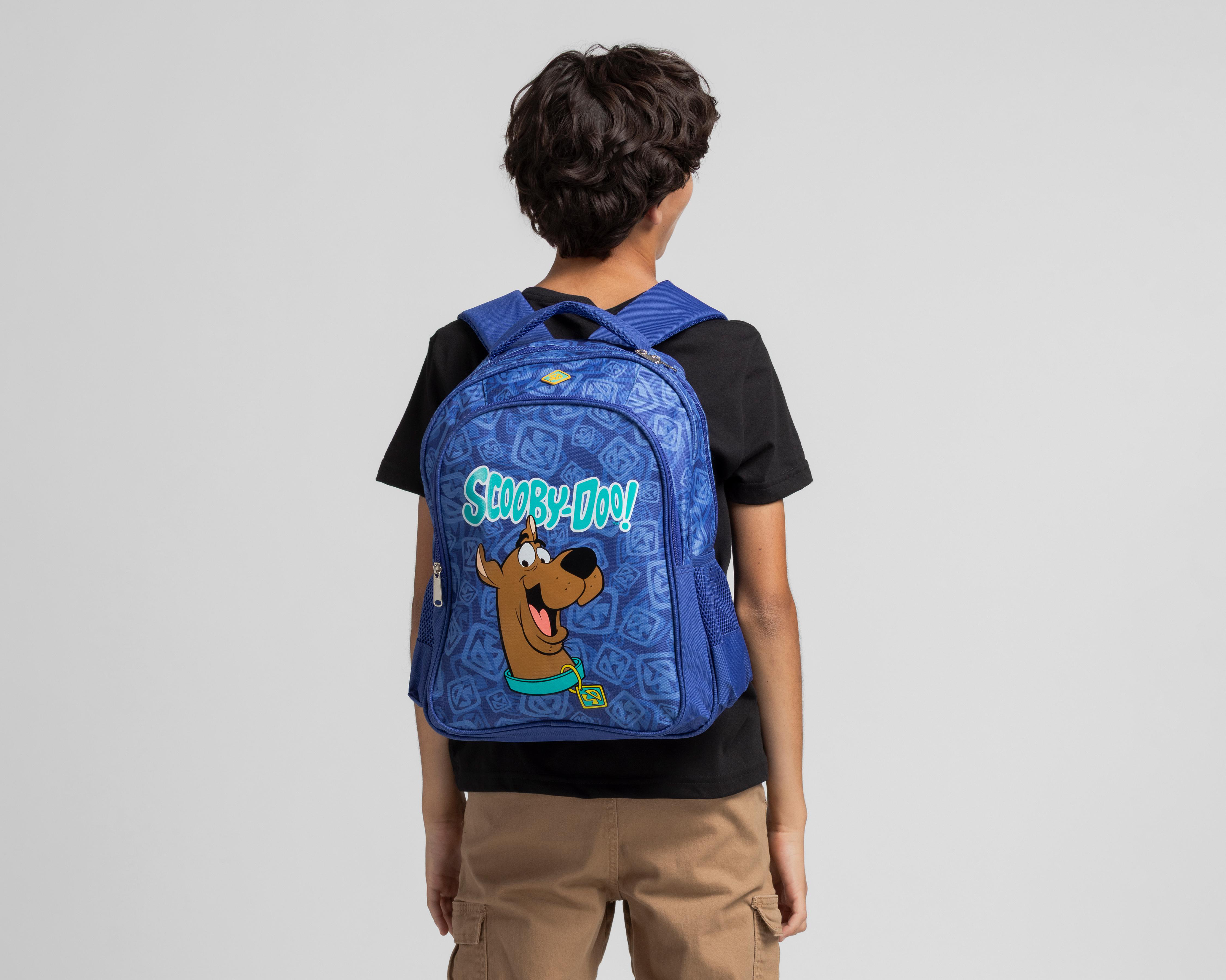 Foto 9 pulgar | Mochila Escolar Scooby-Doo Azul