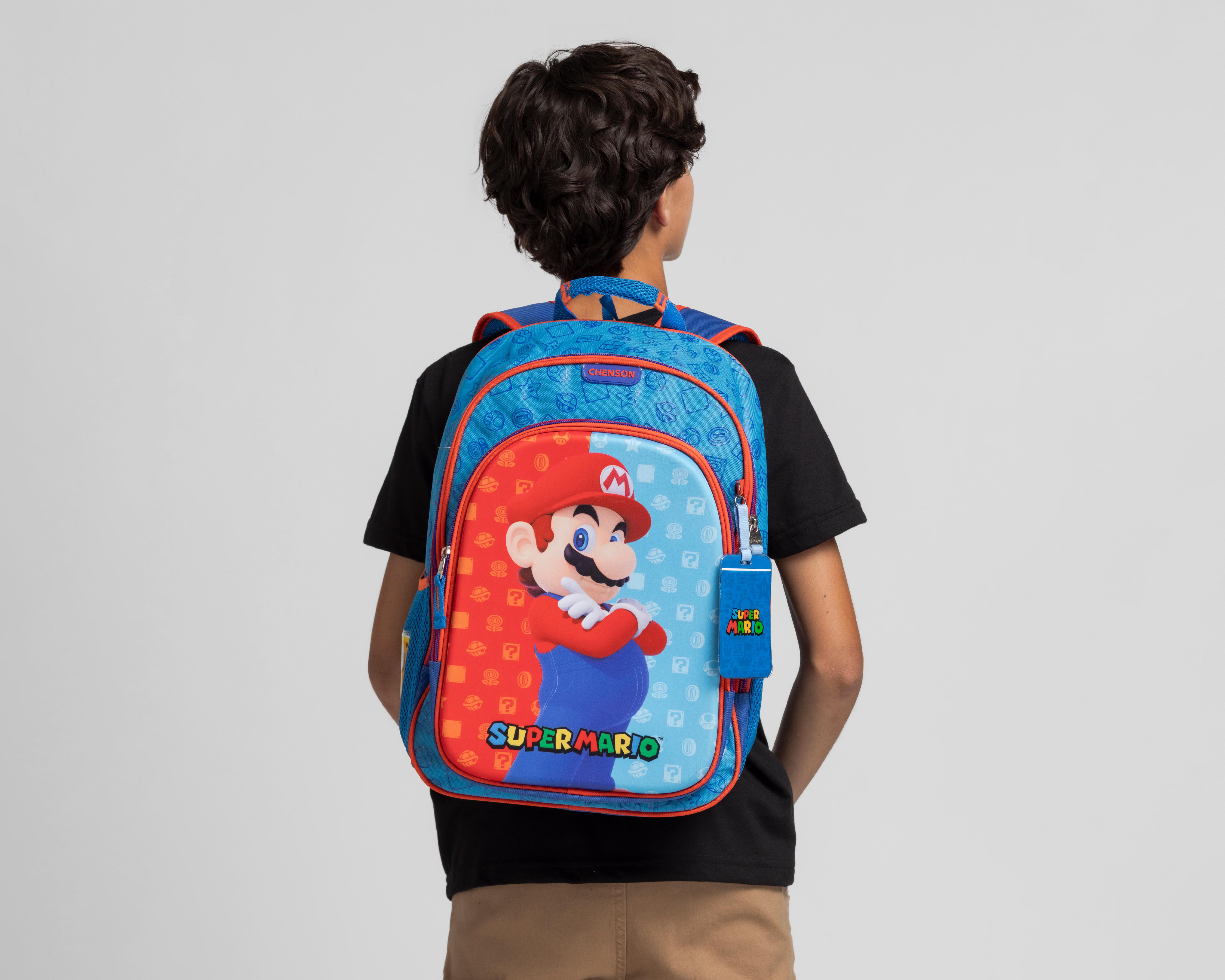 Foto 9 pulgar | Mochila Chenson Super Mario Estampada
