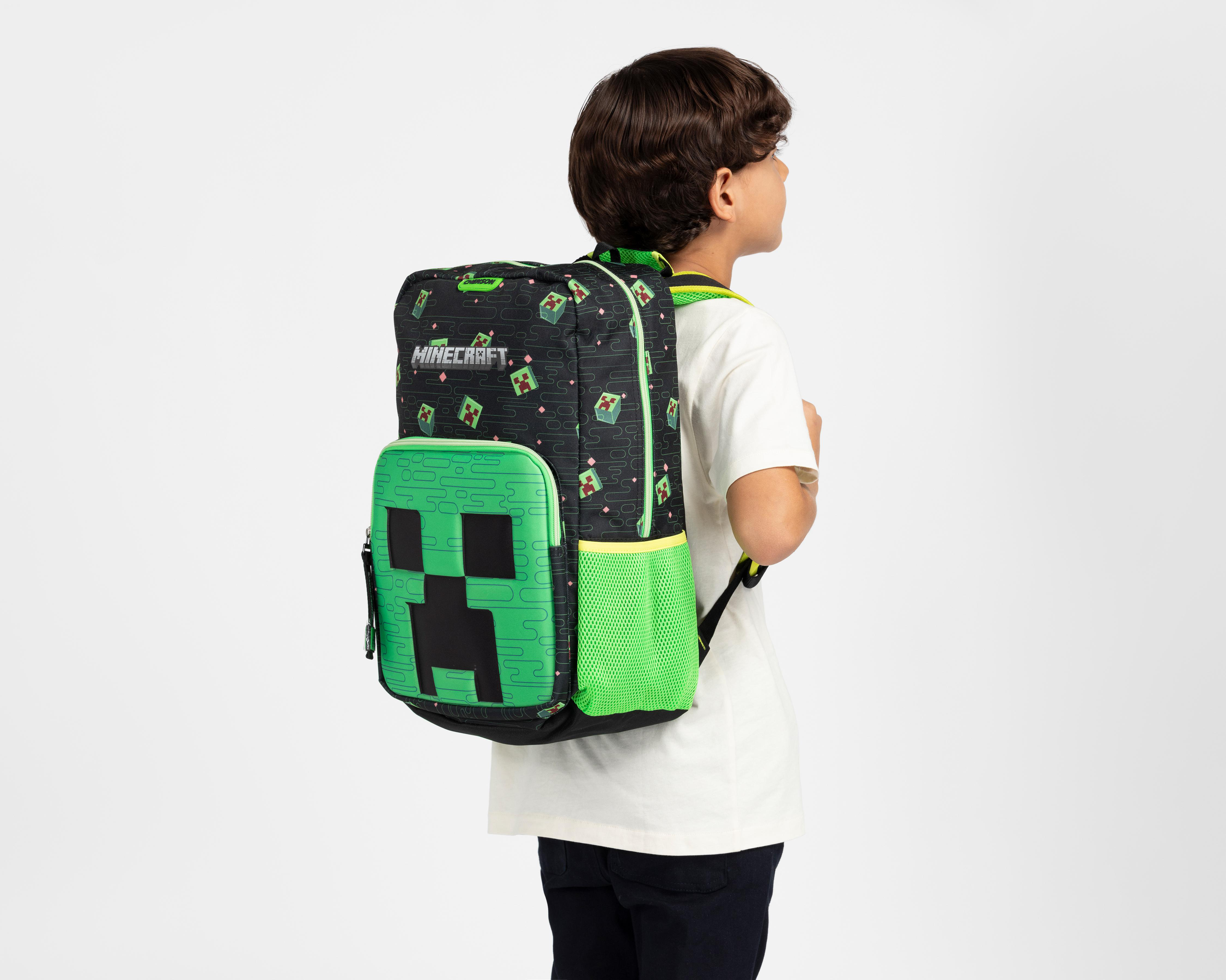 Foto 9 pulgar | Mochila Chenson Minecraft Negra