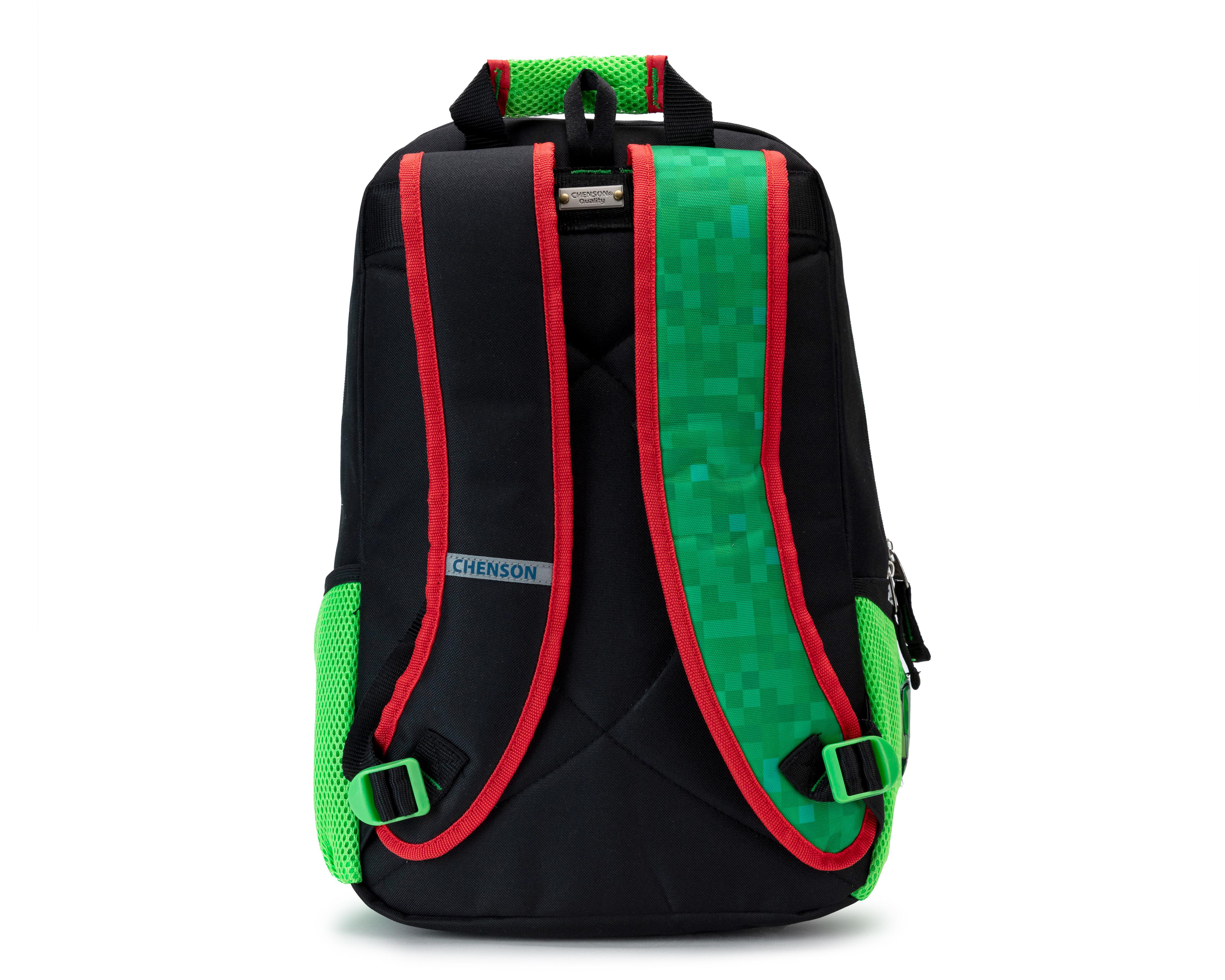 Foto 5 pulgar | Mochila Escolar Chenson Minecraft Verde