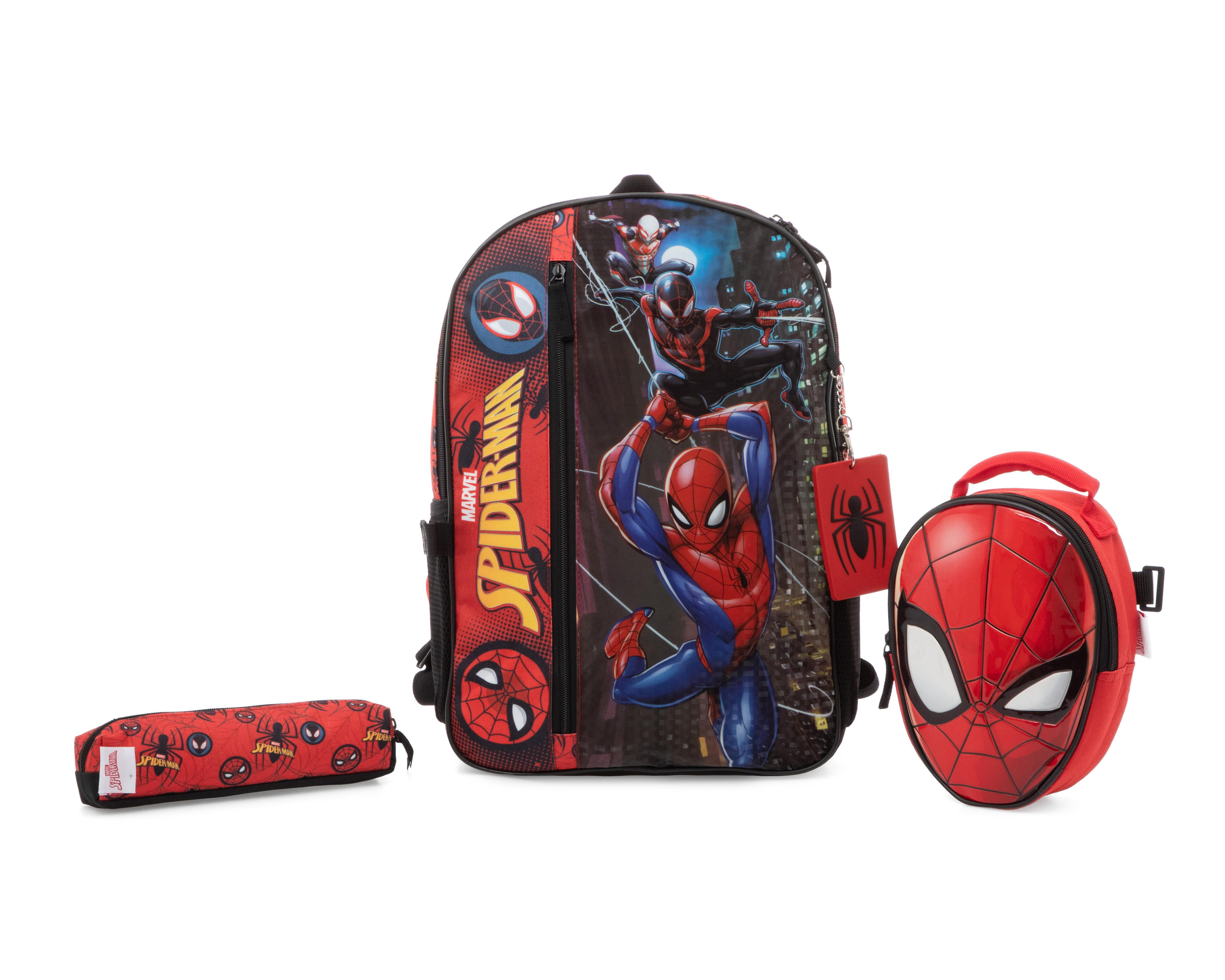 Foto 2 pulgar | Mochila Marvel Spider-Man con Lonchera y Lapicera