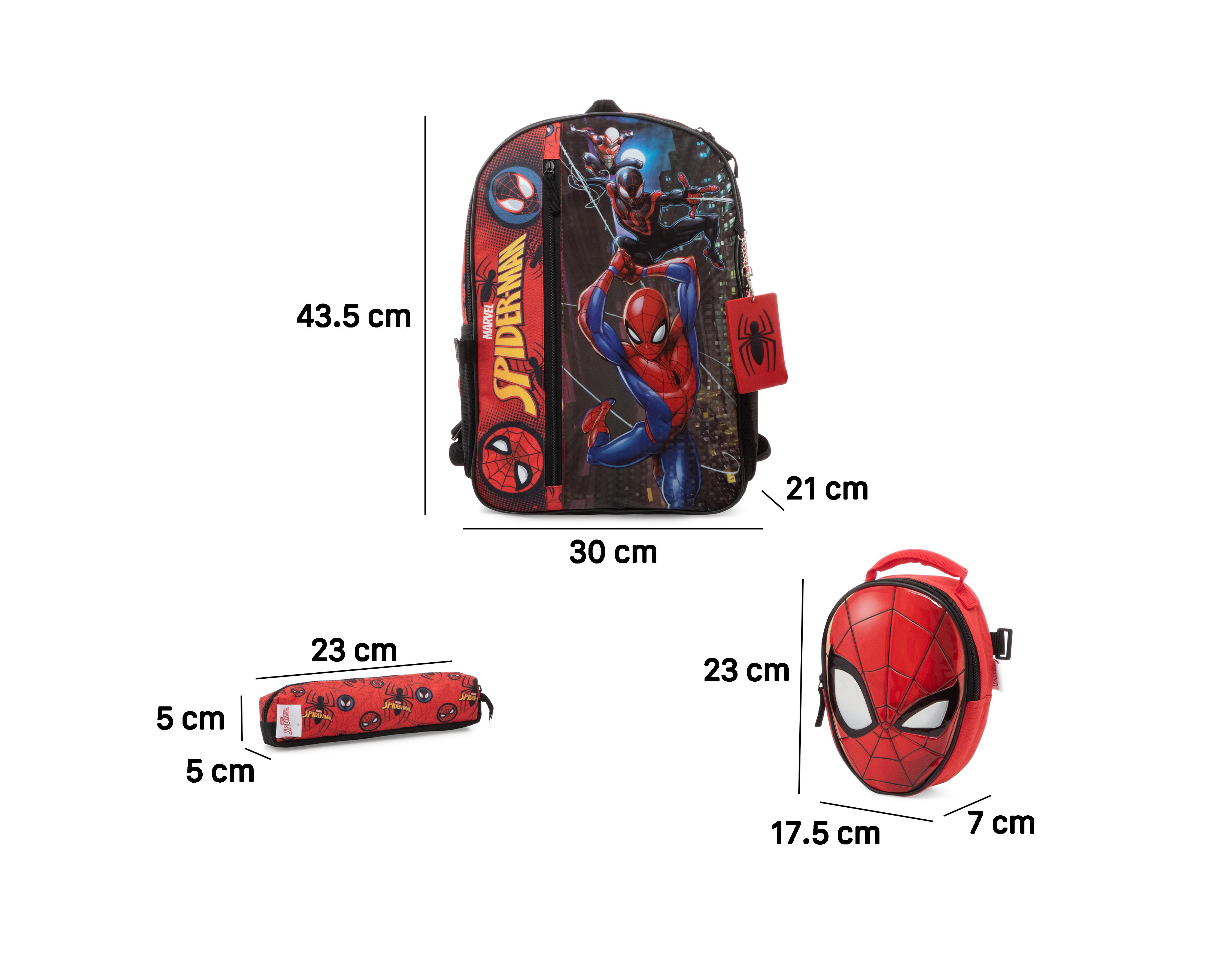 Foto 9 pulgar | Mochila Marvel Spider-Man con Lonchera y Lapicera