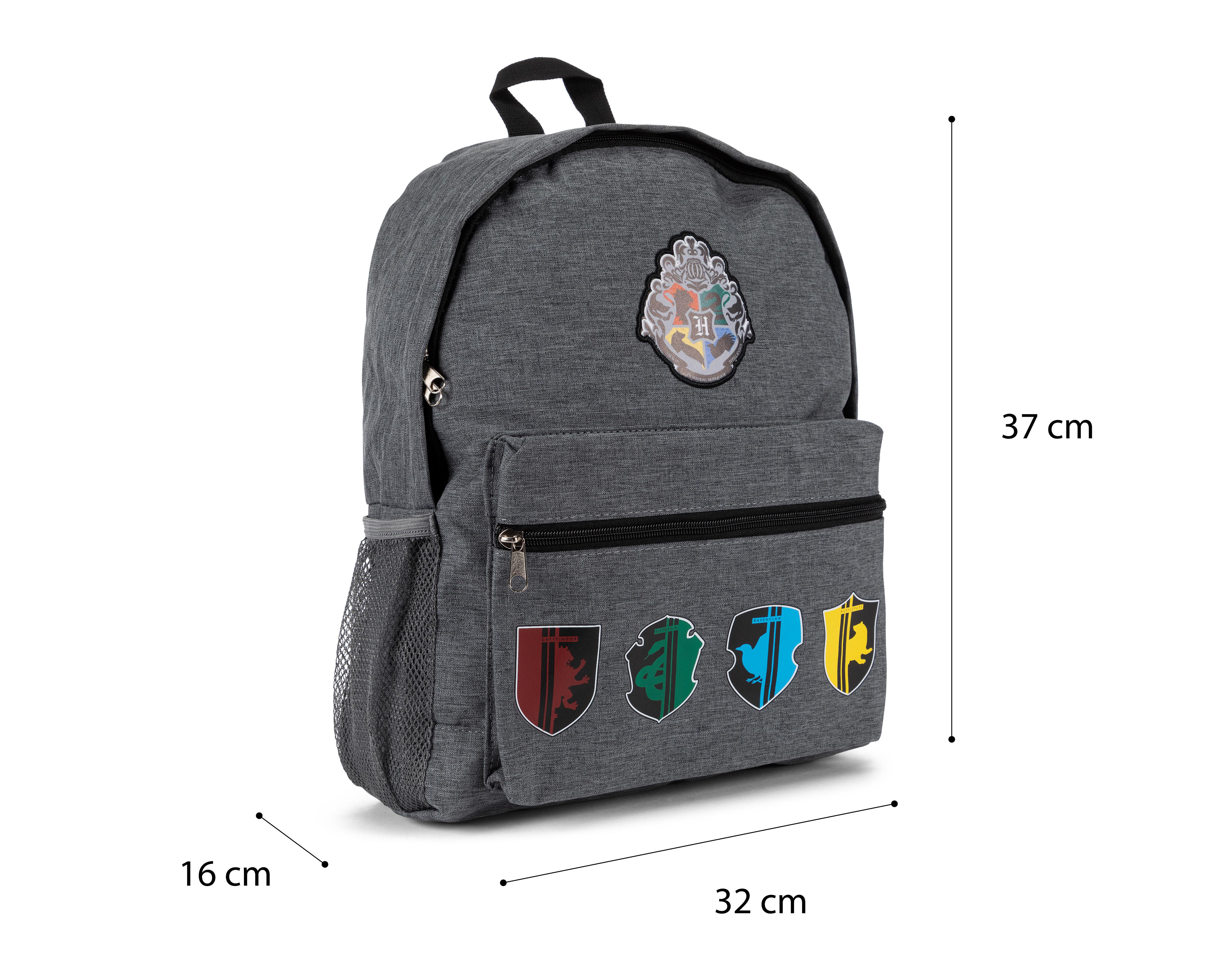Foto 8 pulgar | Mochila Escolar Harry Potter Gris