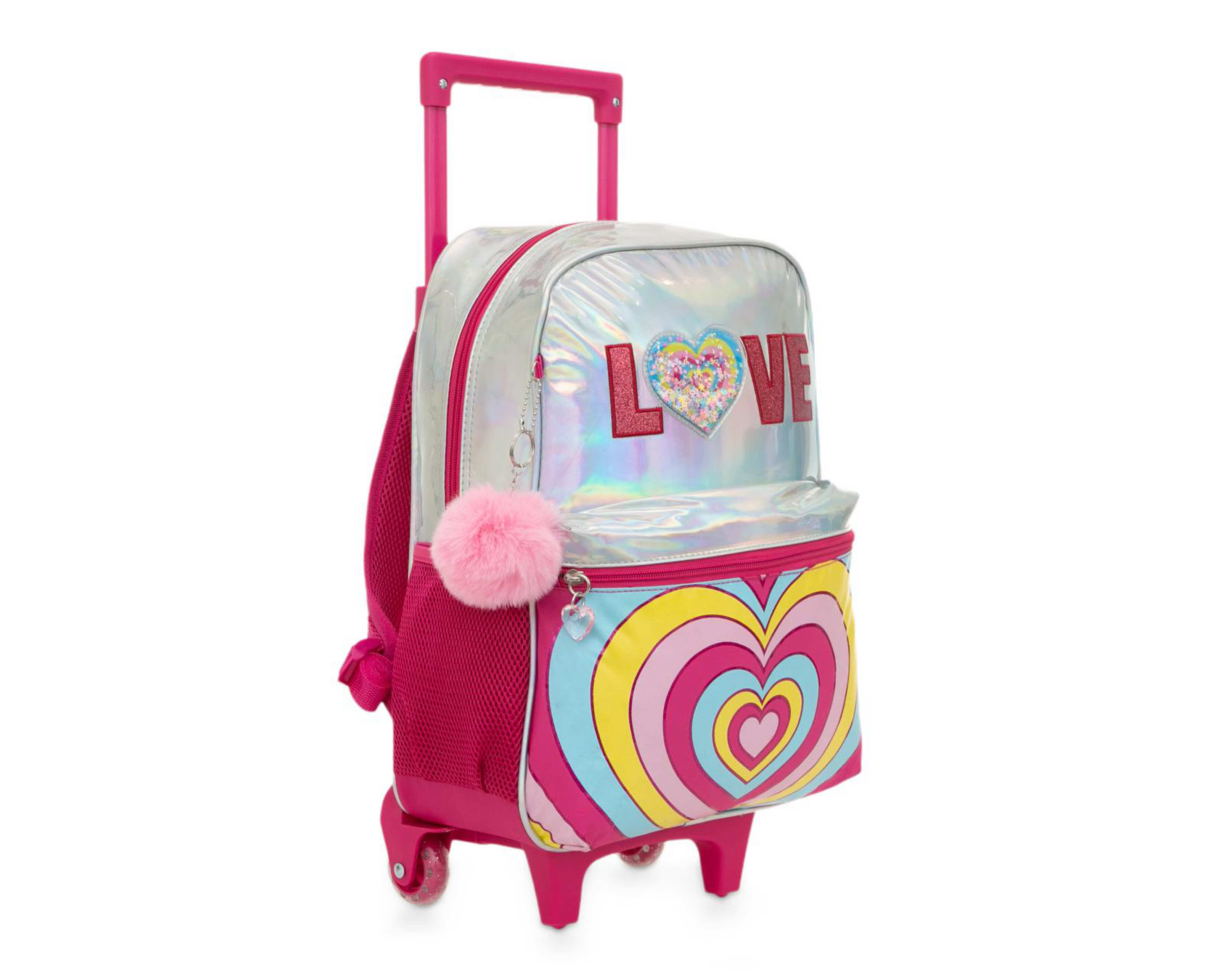 Foto 3 pulgar | Mochila con Ruedas Girls Attitude Rosa