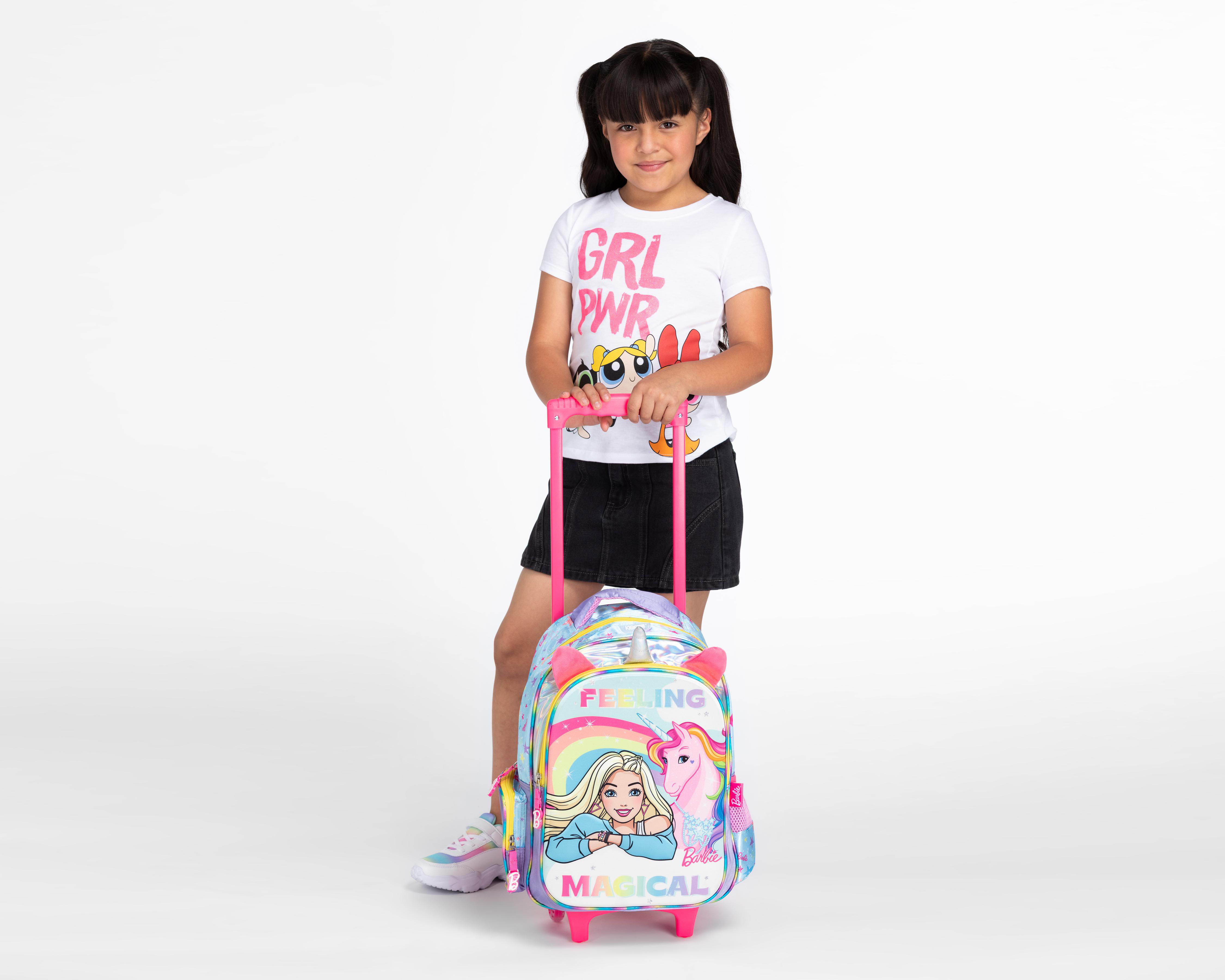 Foto 9 | Mochila con Ruedas Barbie Multicolor