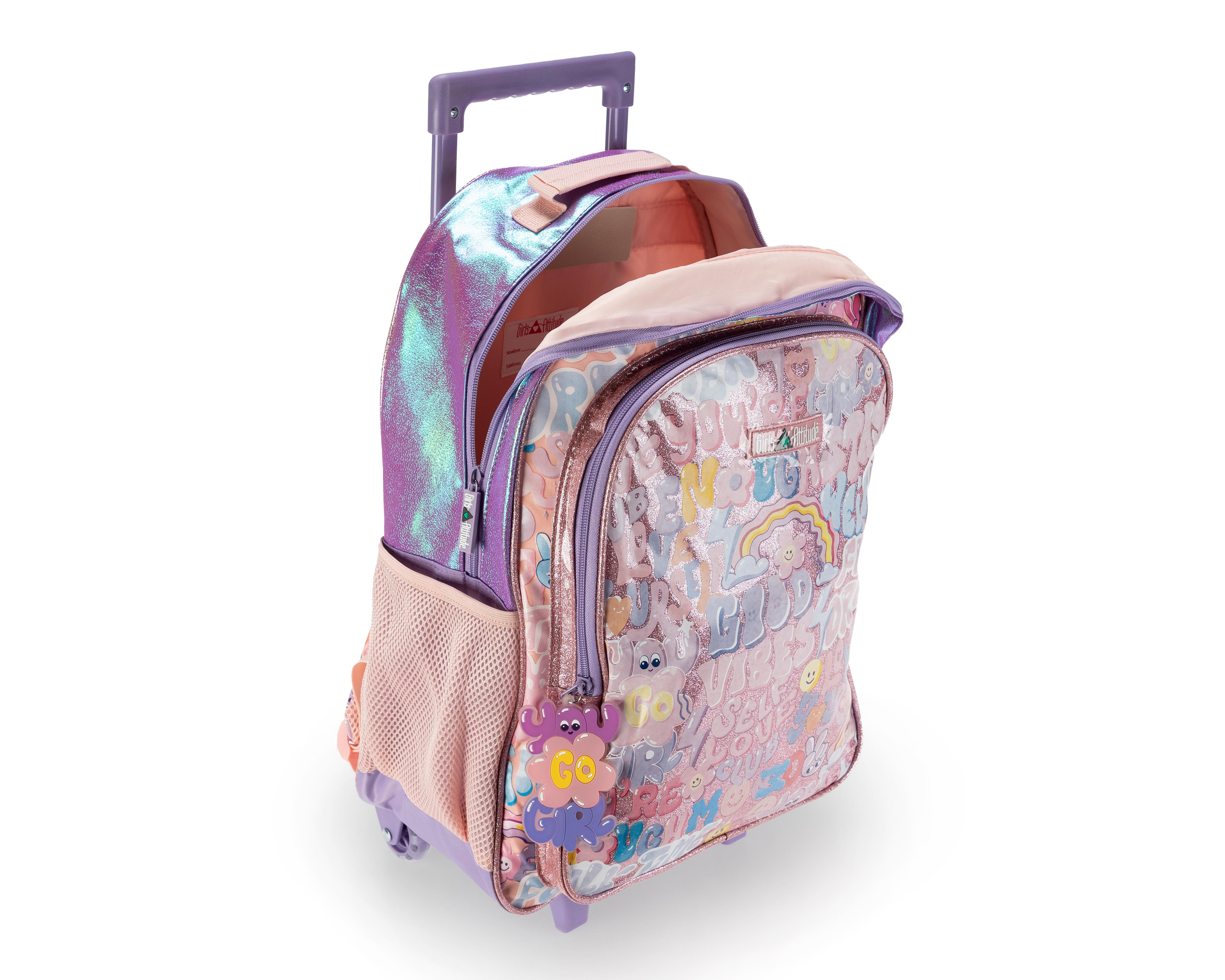 Foto 3 pulgar | Mochila Girls Attitude Rosa