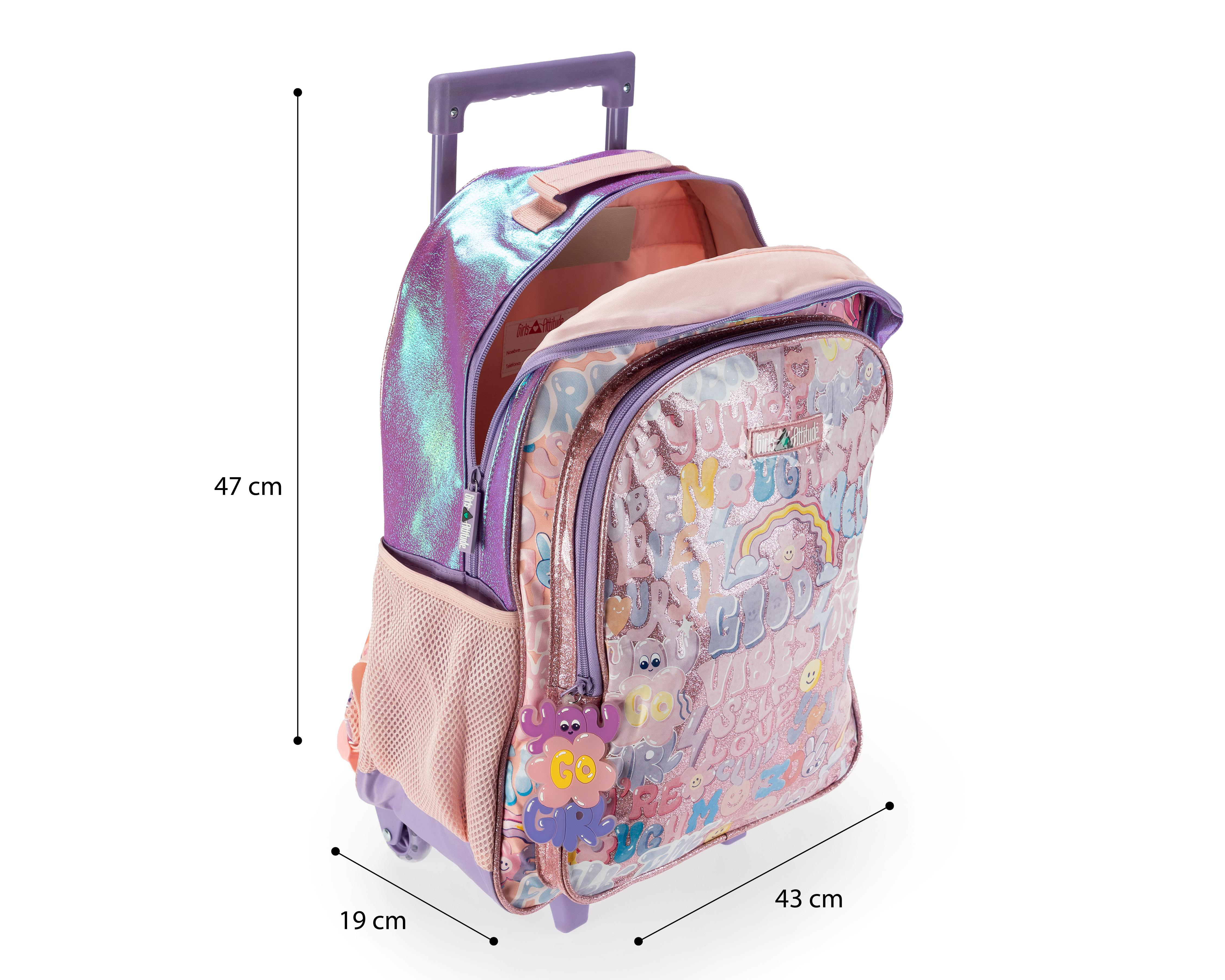 Foto 9 pulgar | Mochila Girls Attitude Rosa