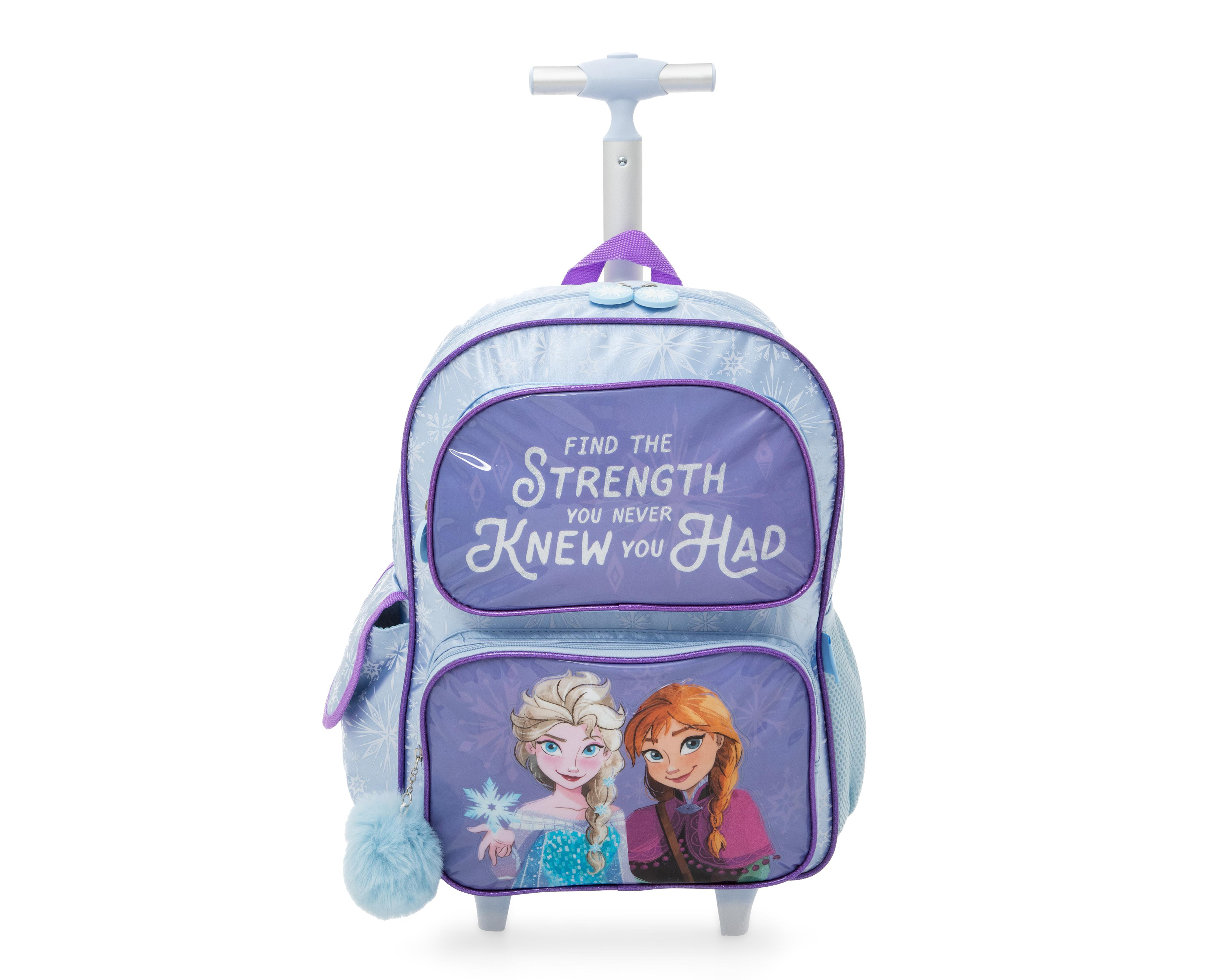 Foto 2 pulgar | Mochila con Ruedas Disney Frozen con Asa Retráctil