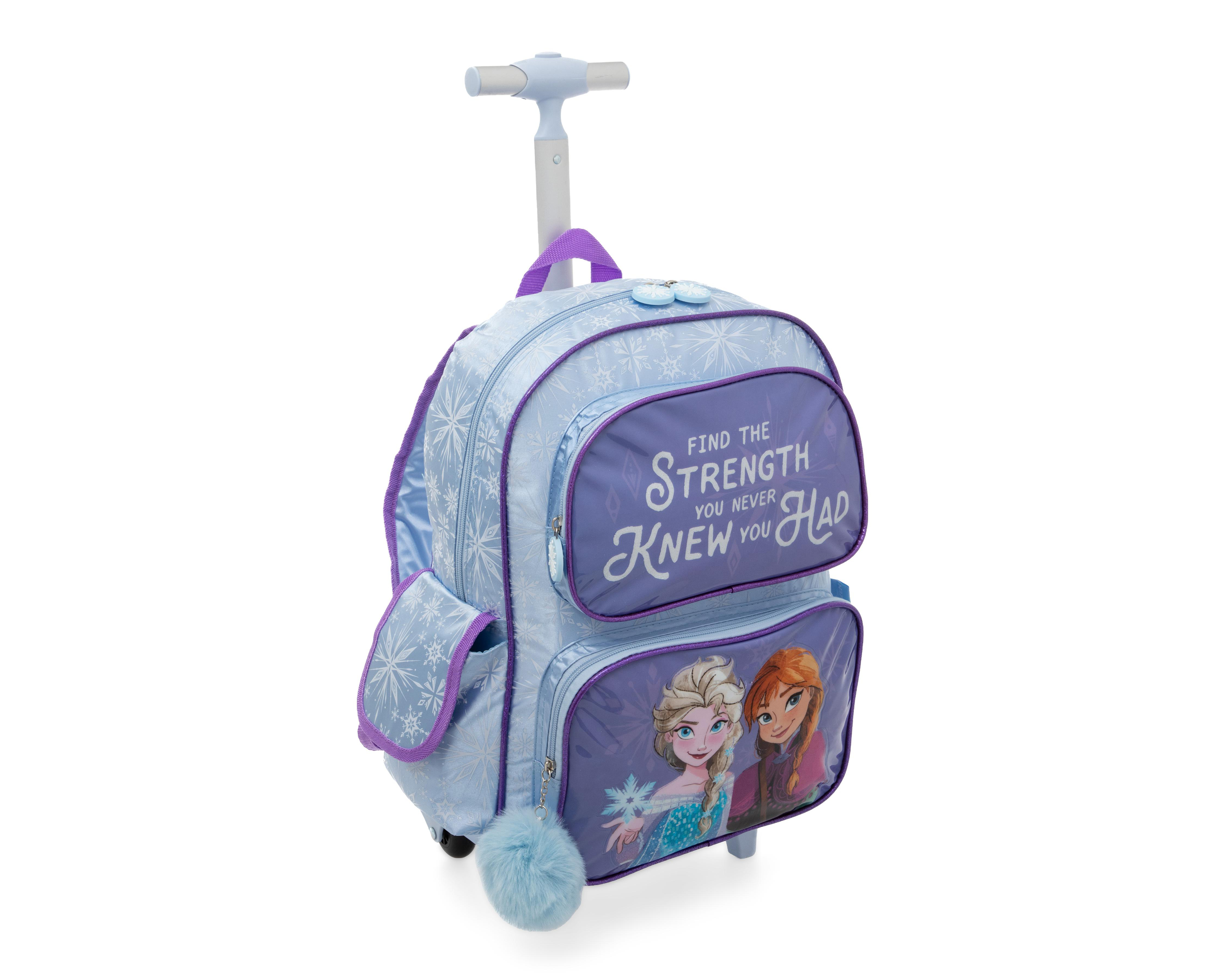 Foto 3 pulgar | Mochila con Ruedas Disney Frozen con Asa Retráctil