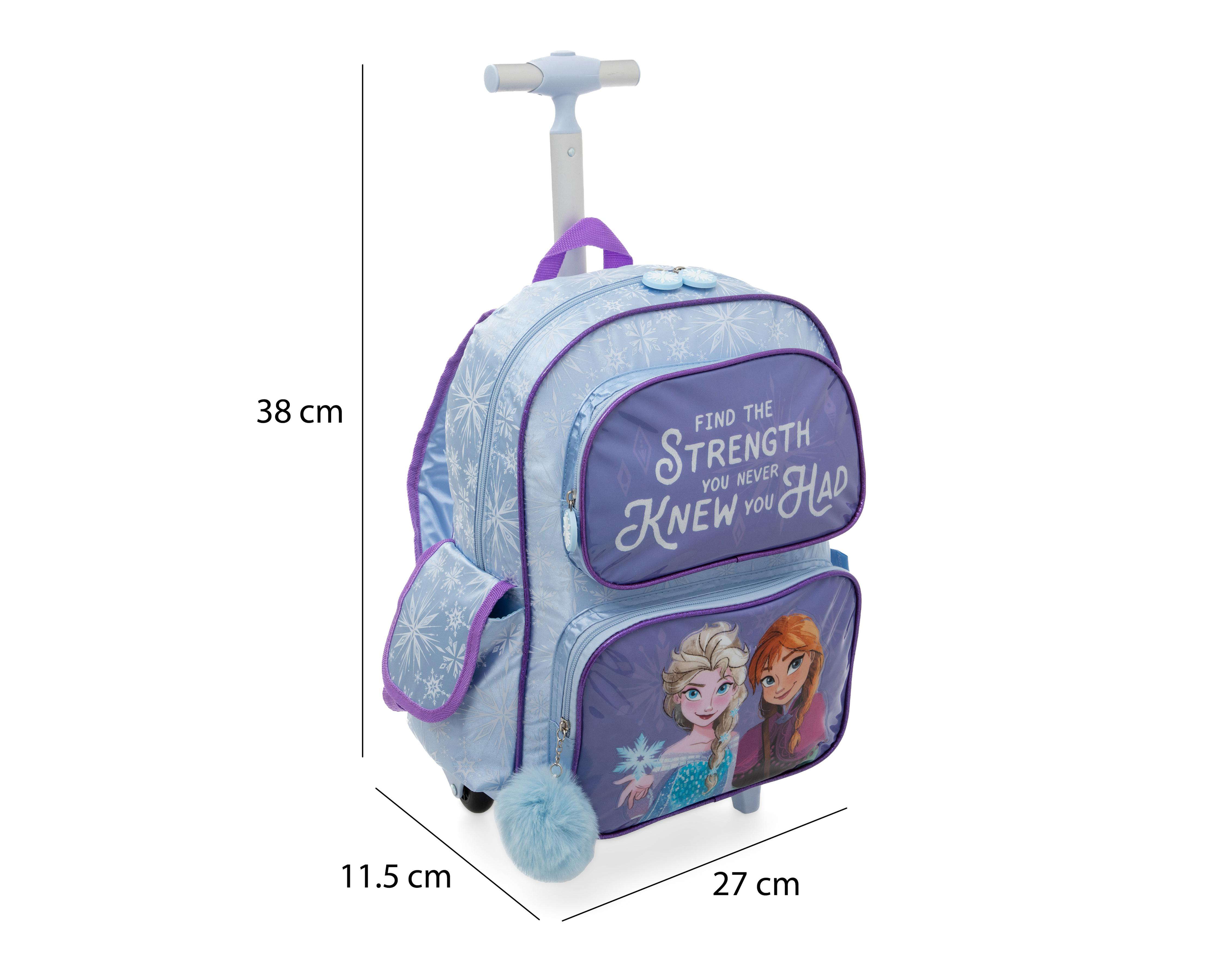 Foto 8 pulgar | Mochila con Ruedas Disney Frozen con Asa Retráctil