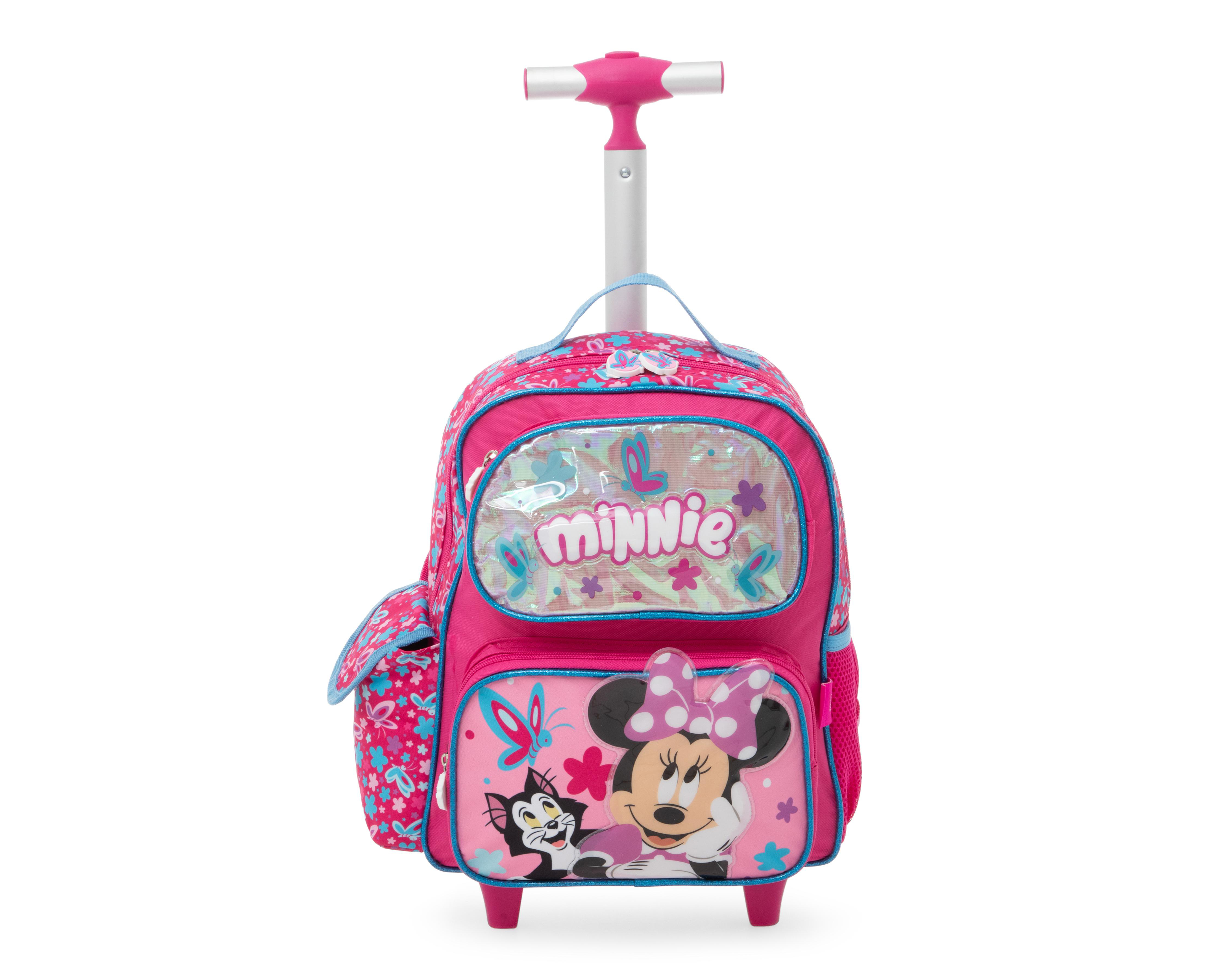 Mochila con Ruedas Disney Minnie Mouse Rosa $749