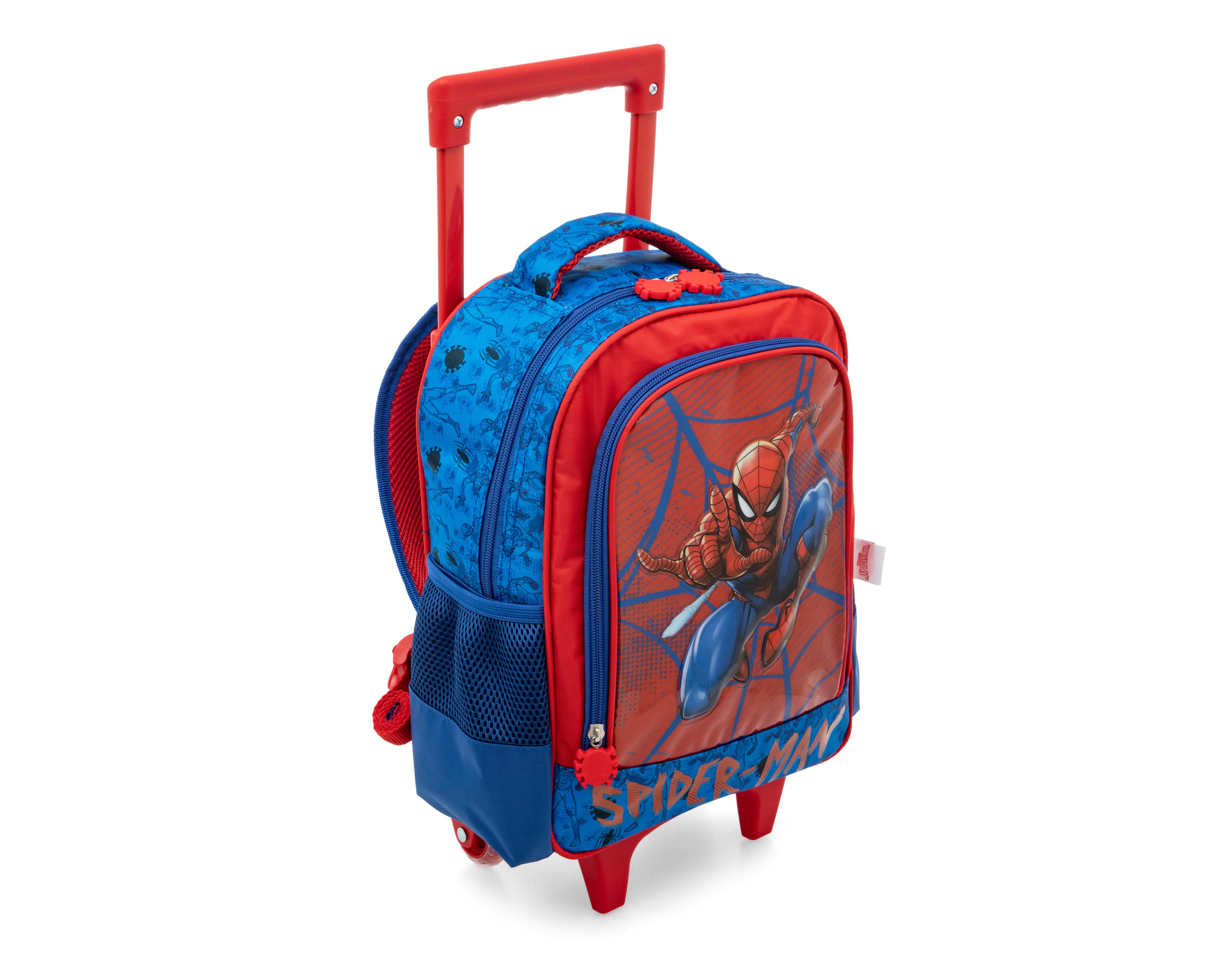 Foto 3 pulgar | Mochila con Ruedas Marvel Spider-Man Roja
