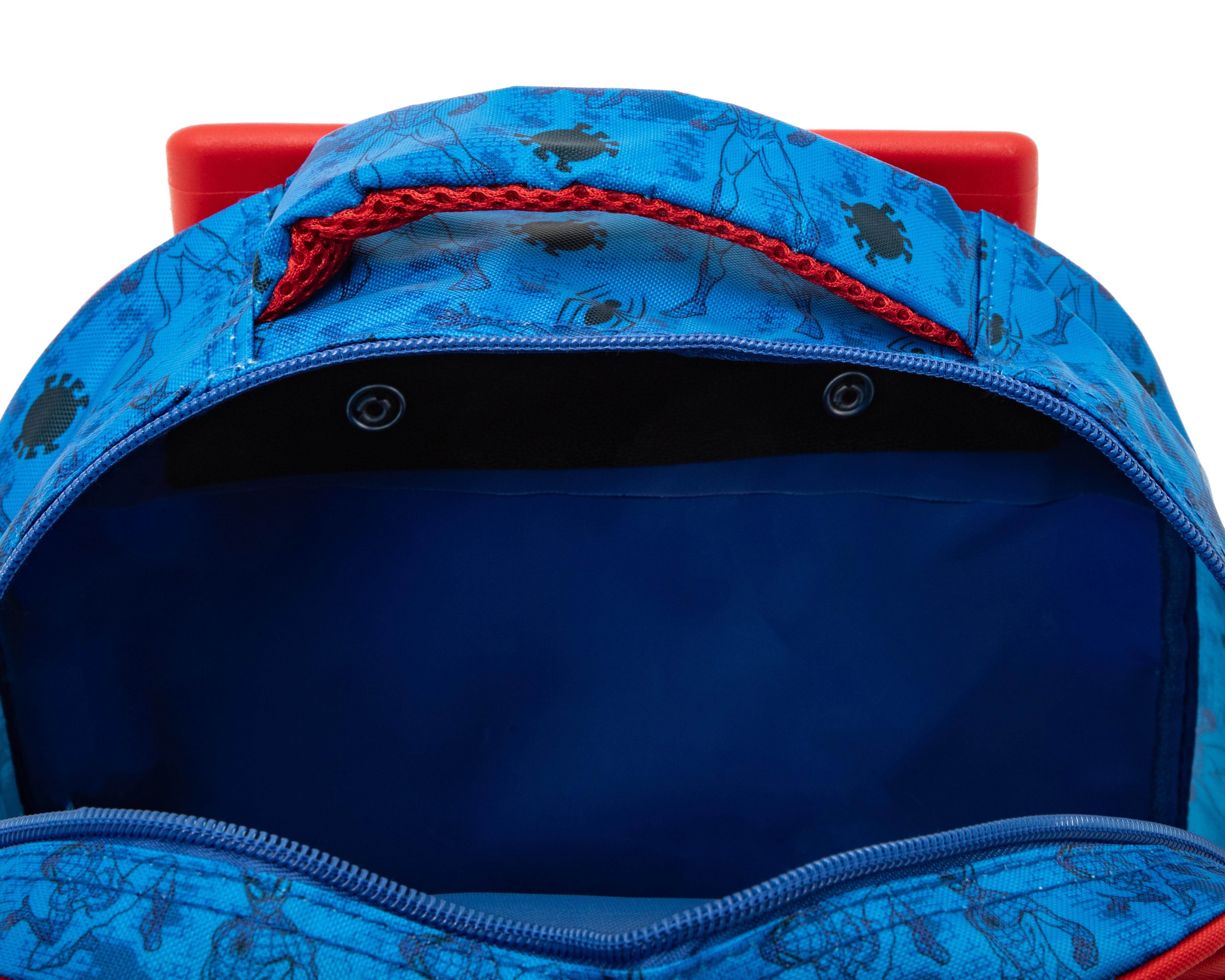 Foto 7 pulgar | Mochila con Ruedas Marvel Spider-Man Roja