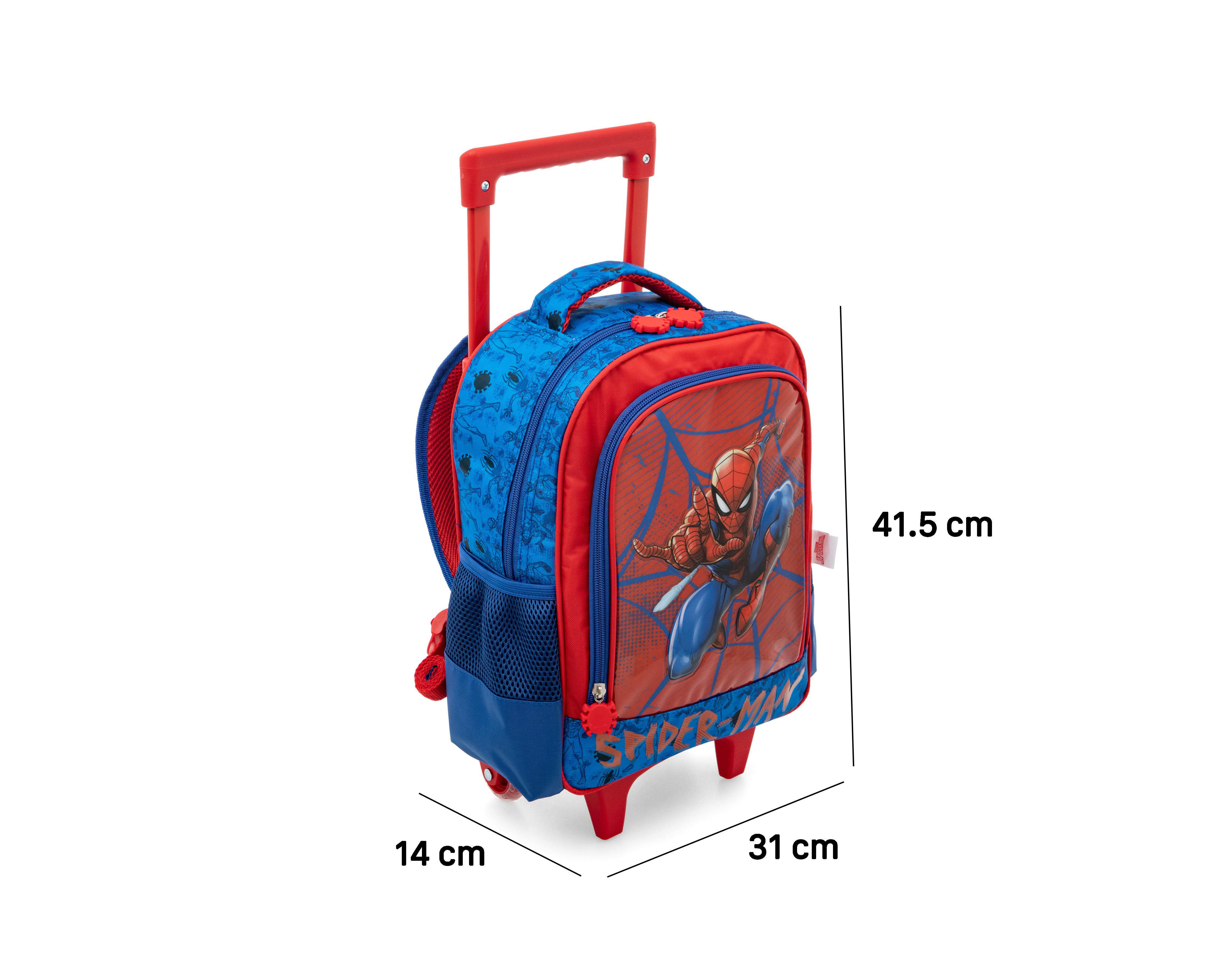 Foto 8 pulgar | Mochila con Ruedas Marvel Spider-Man Roja