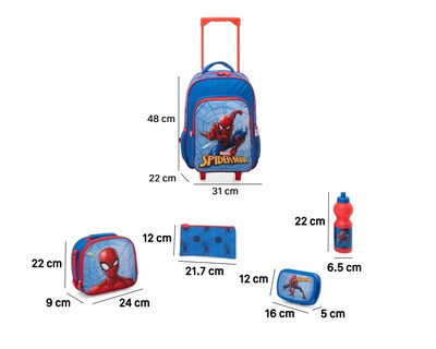 Foto 8 | Mochila con Ruedas Marvel Spider-Man con Accesorios