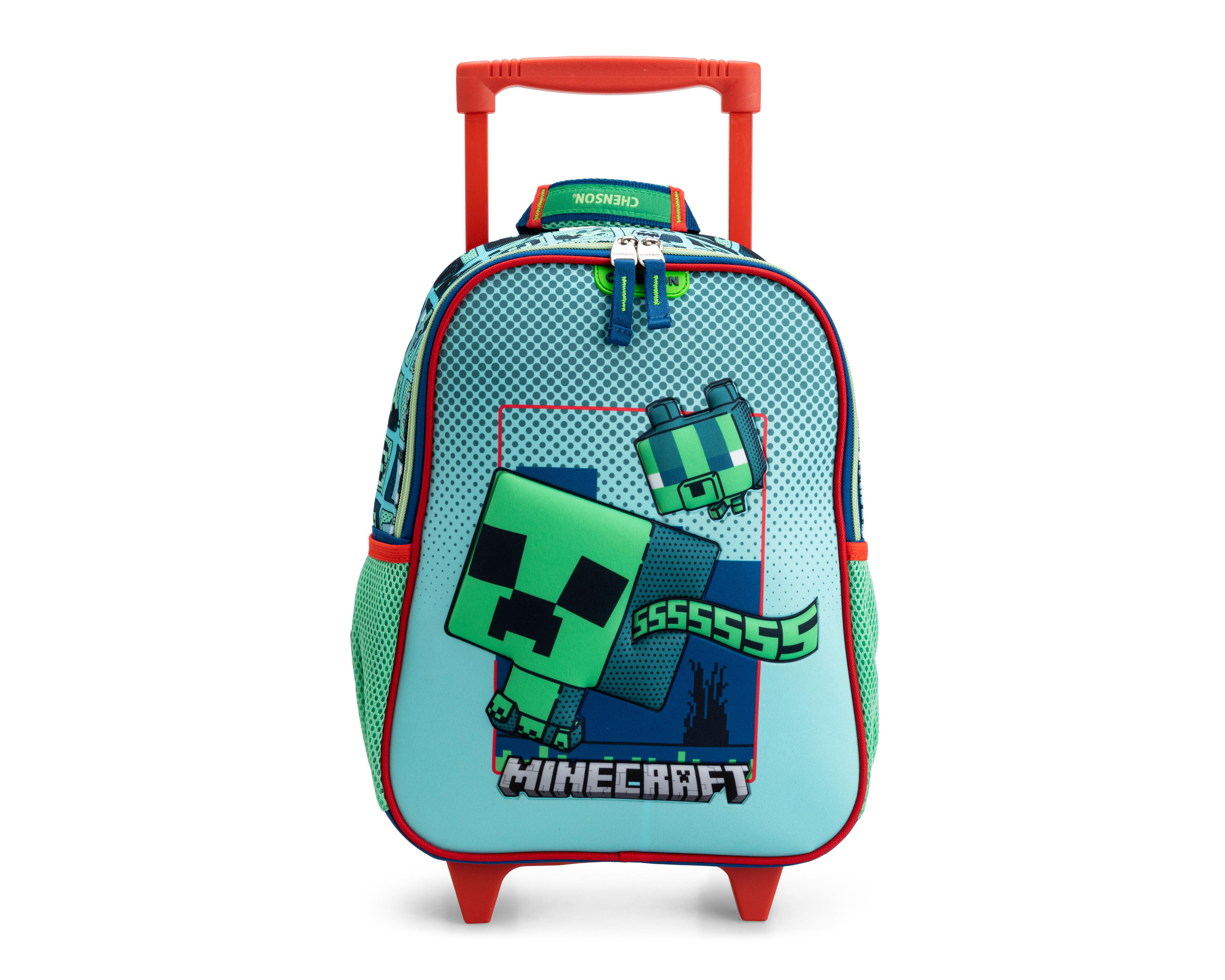 Foto 1 | Mochila con Ruedas Chenson Minecraft Verde