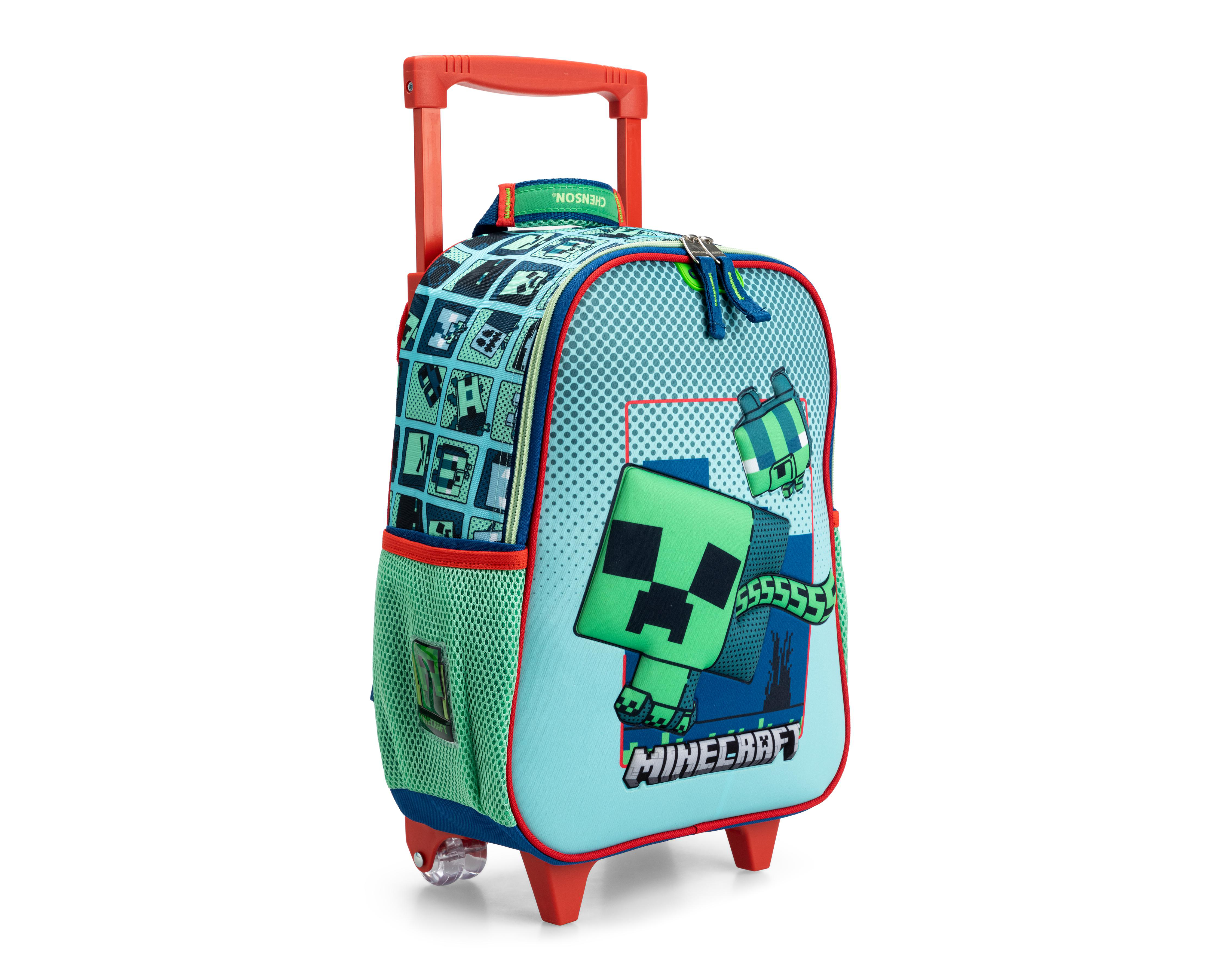 Foto 2 | Mochila con Ruedas Chenson Minecraft Verde