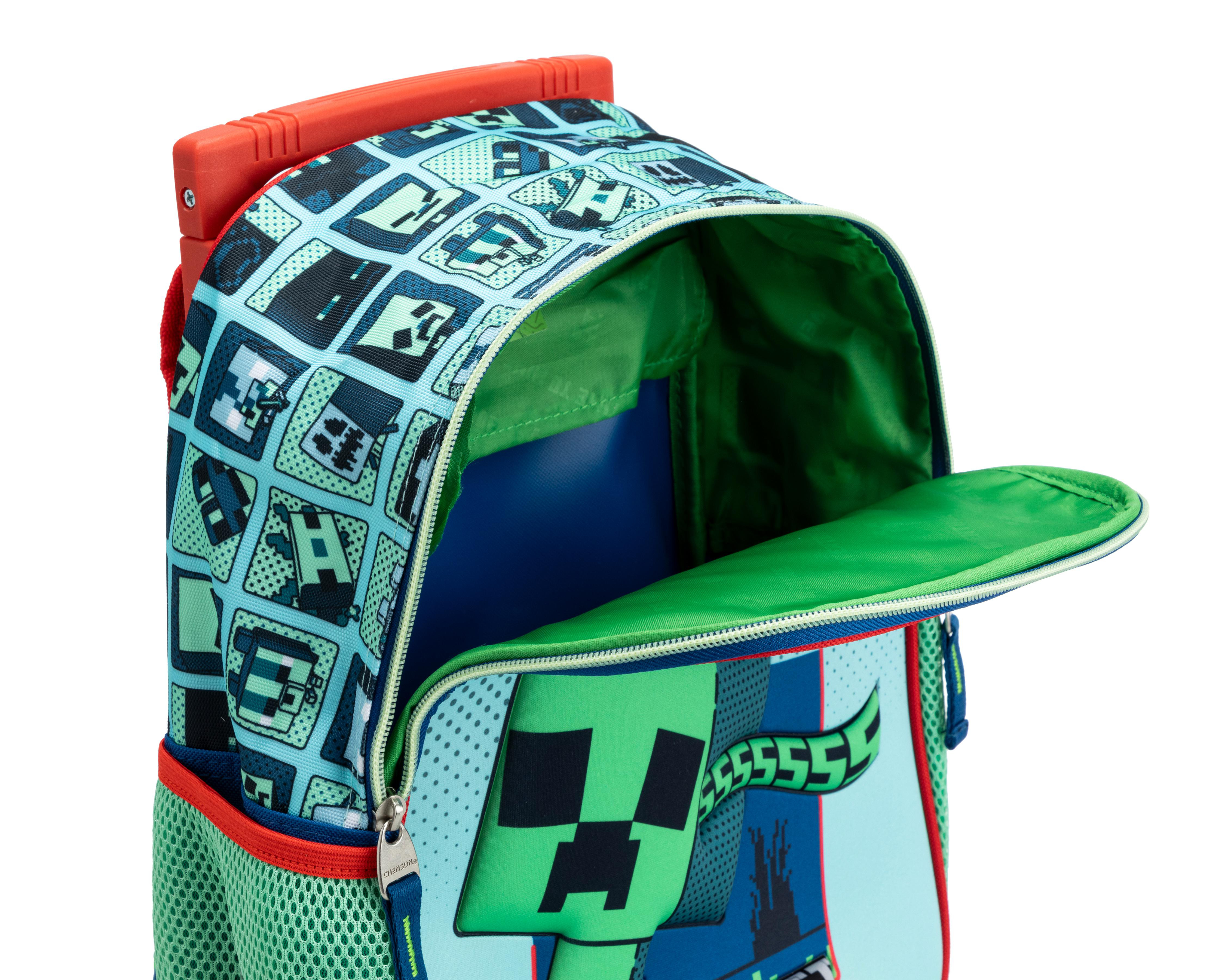 Foto 7 | Mochila con Ruedas Chenson Minecraft Verde