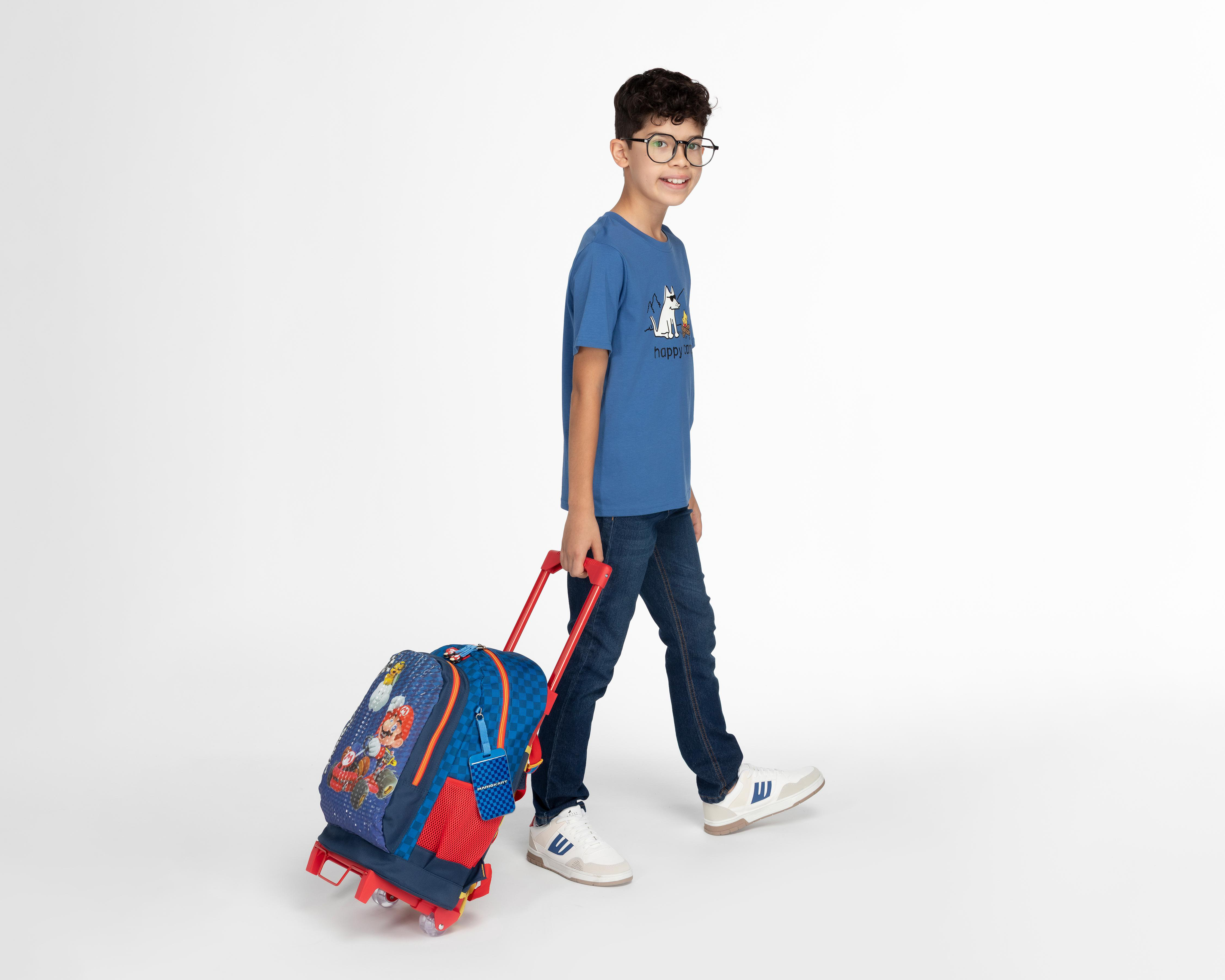 Foto 9 | Mochila con Ruedas Chenson Super Mario Azul