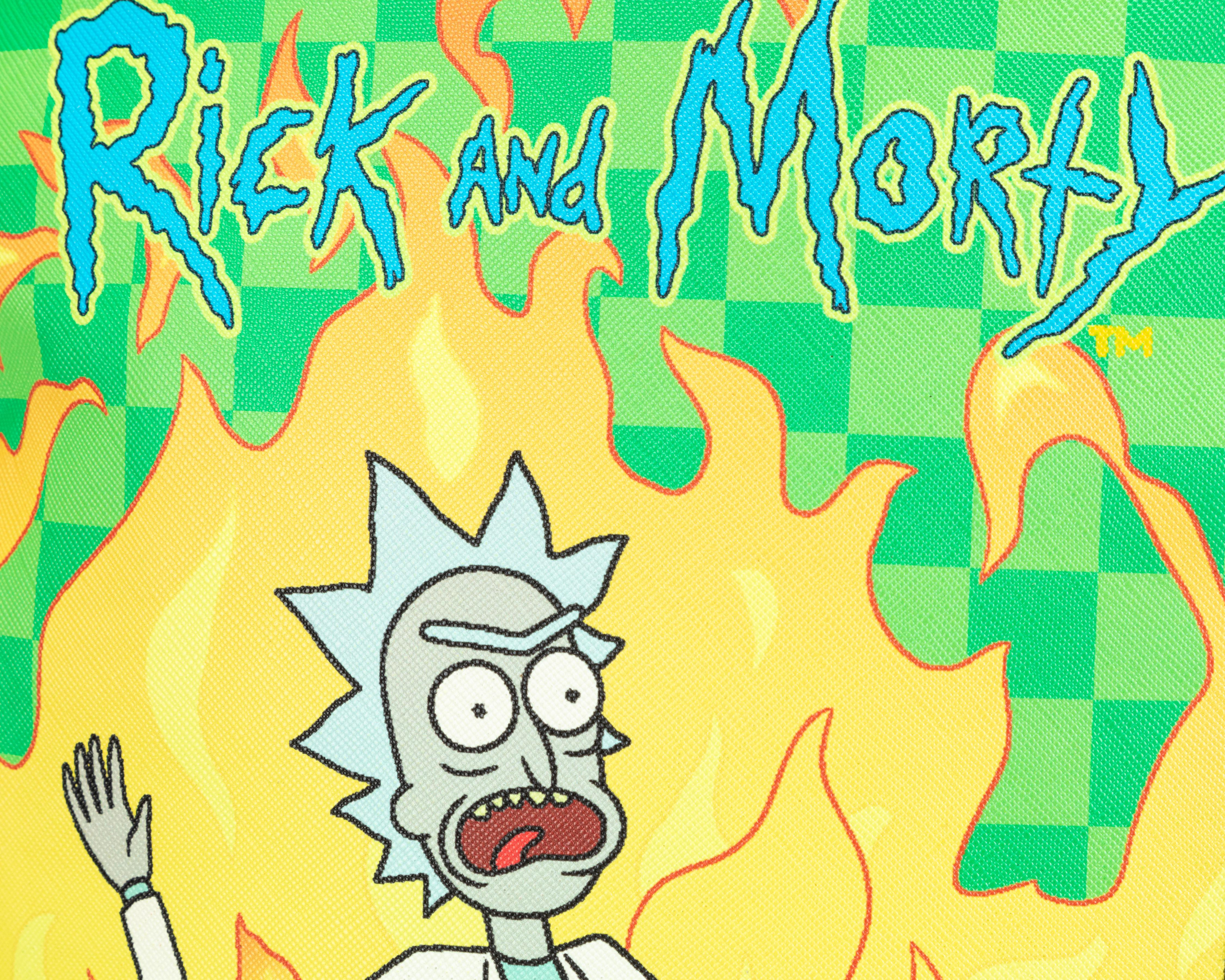 Foto 6 pulgar | Mochila Escolar Rick & Morty Verde