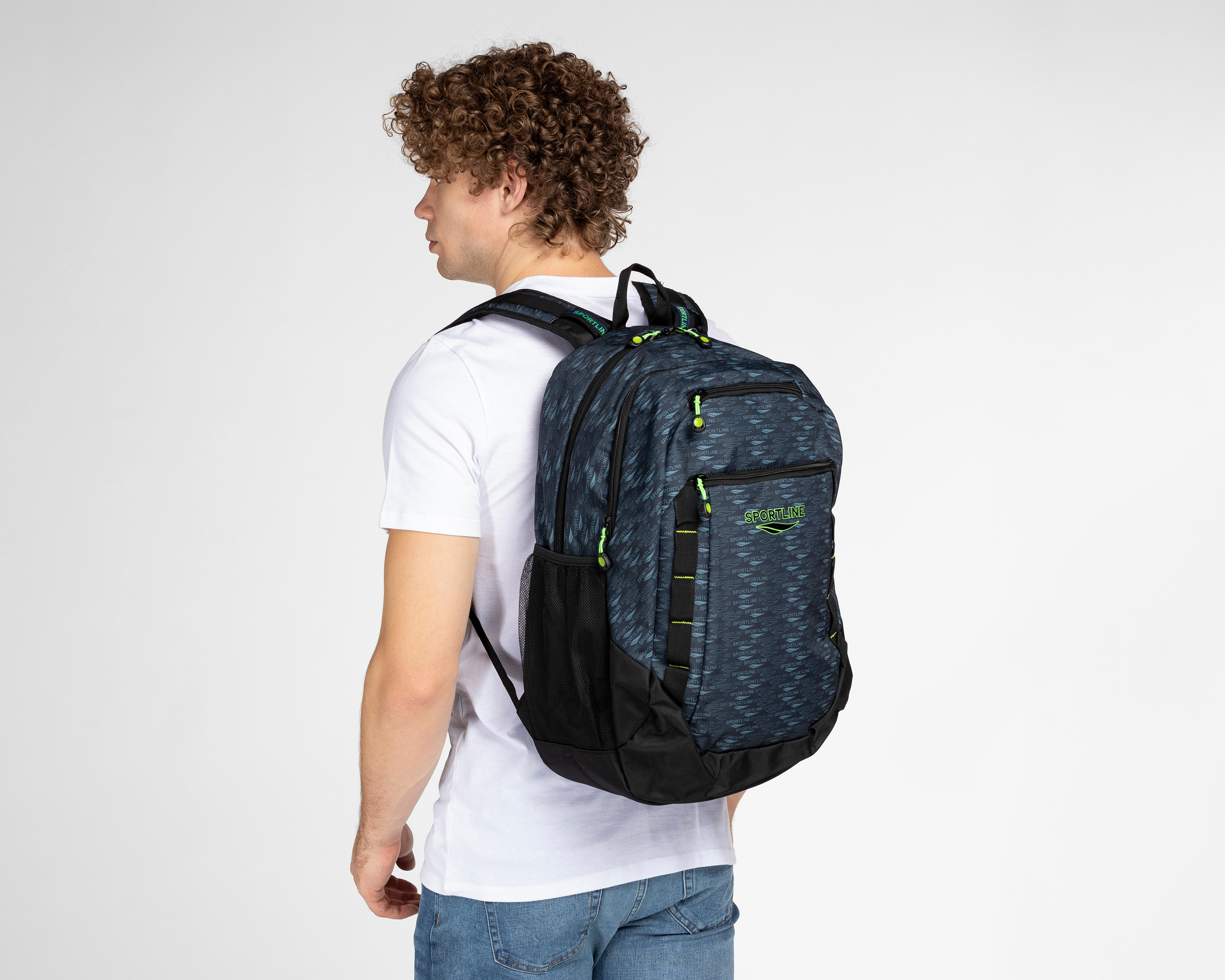 Foto 9 pulgar | Mochila Sportline Gris