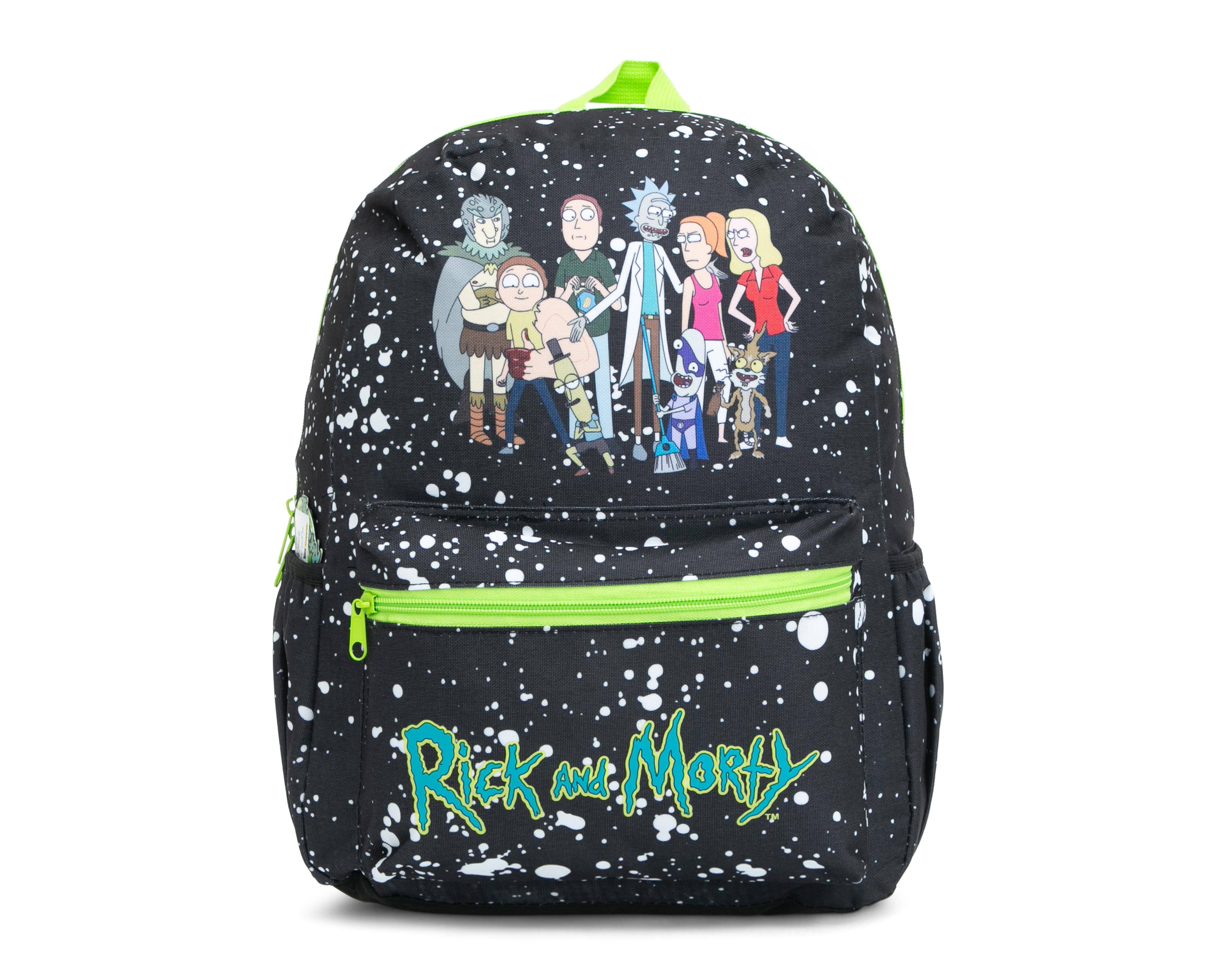 Foto 2 pulgar | Mochila Escolar Rick y Morty Negra