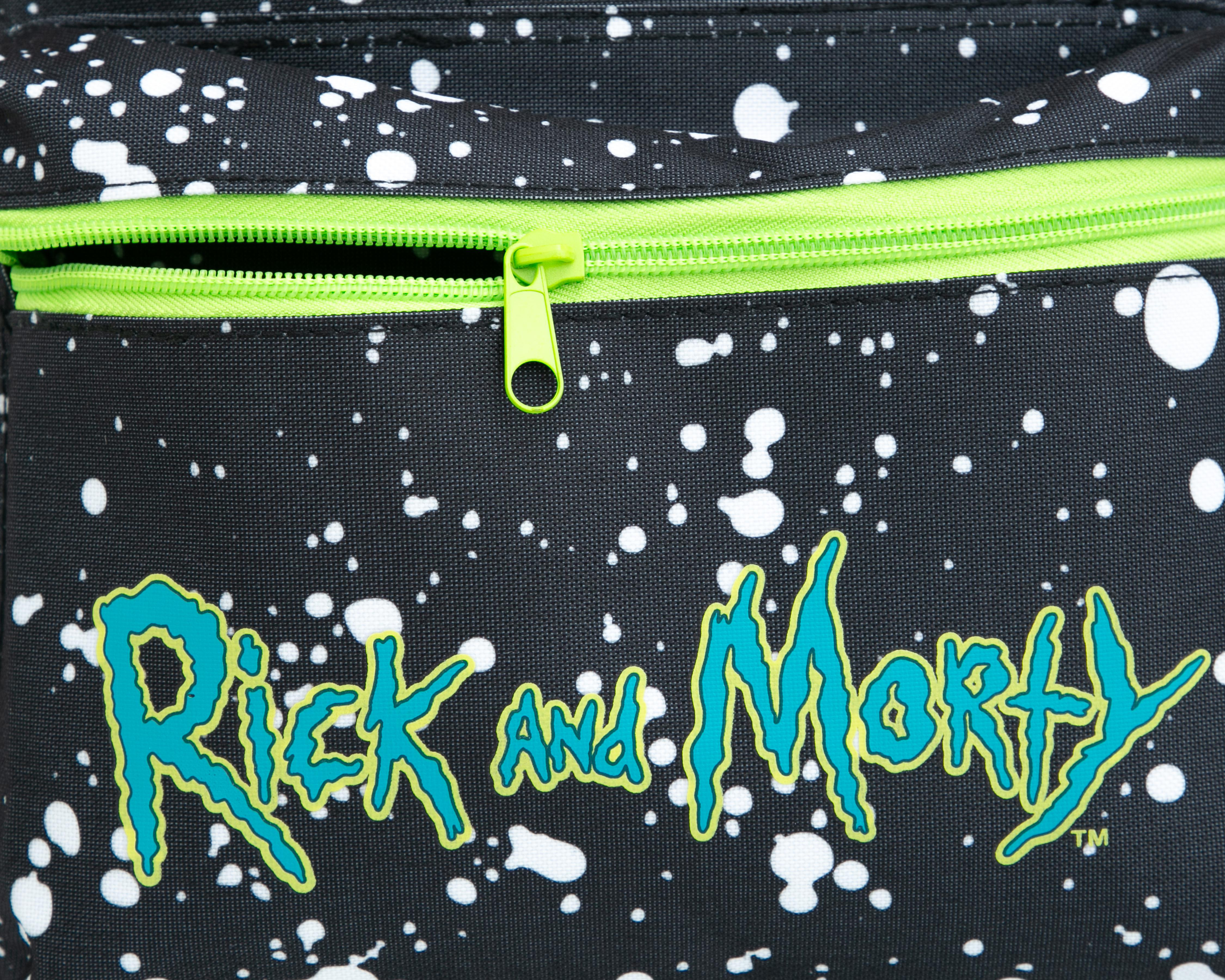 Foto 6 pulgar | Mochila Escolar Rick y Morty Negra