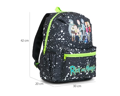Foto 7 | Mochila Escolar Rick y Morty Negra
