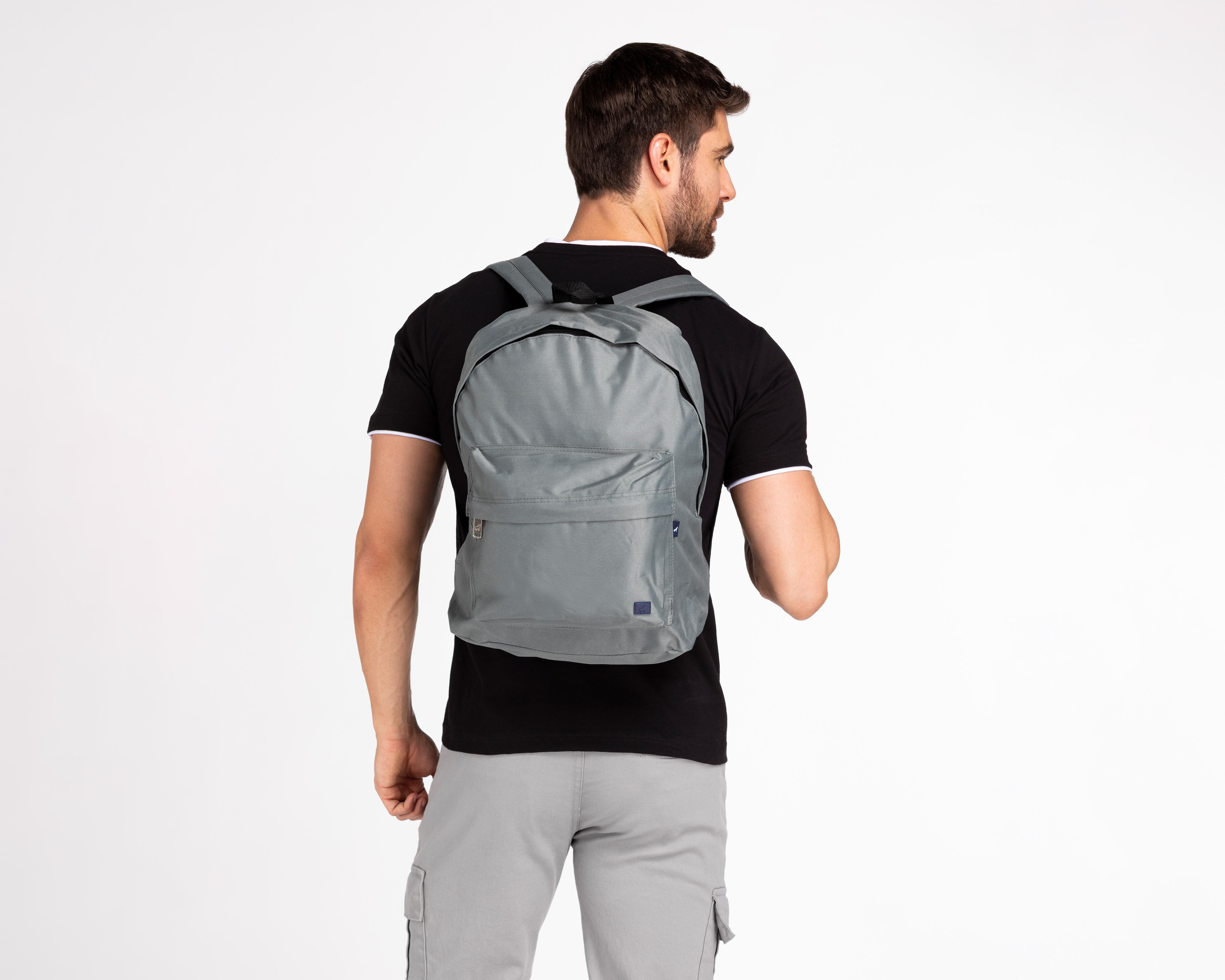 Foto 9 pulgar | Mochila Refill Gris