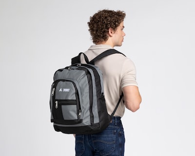Foto 3 | Mochila Escolar Everest Gris