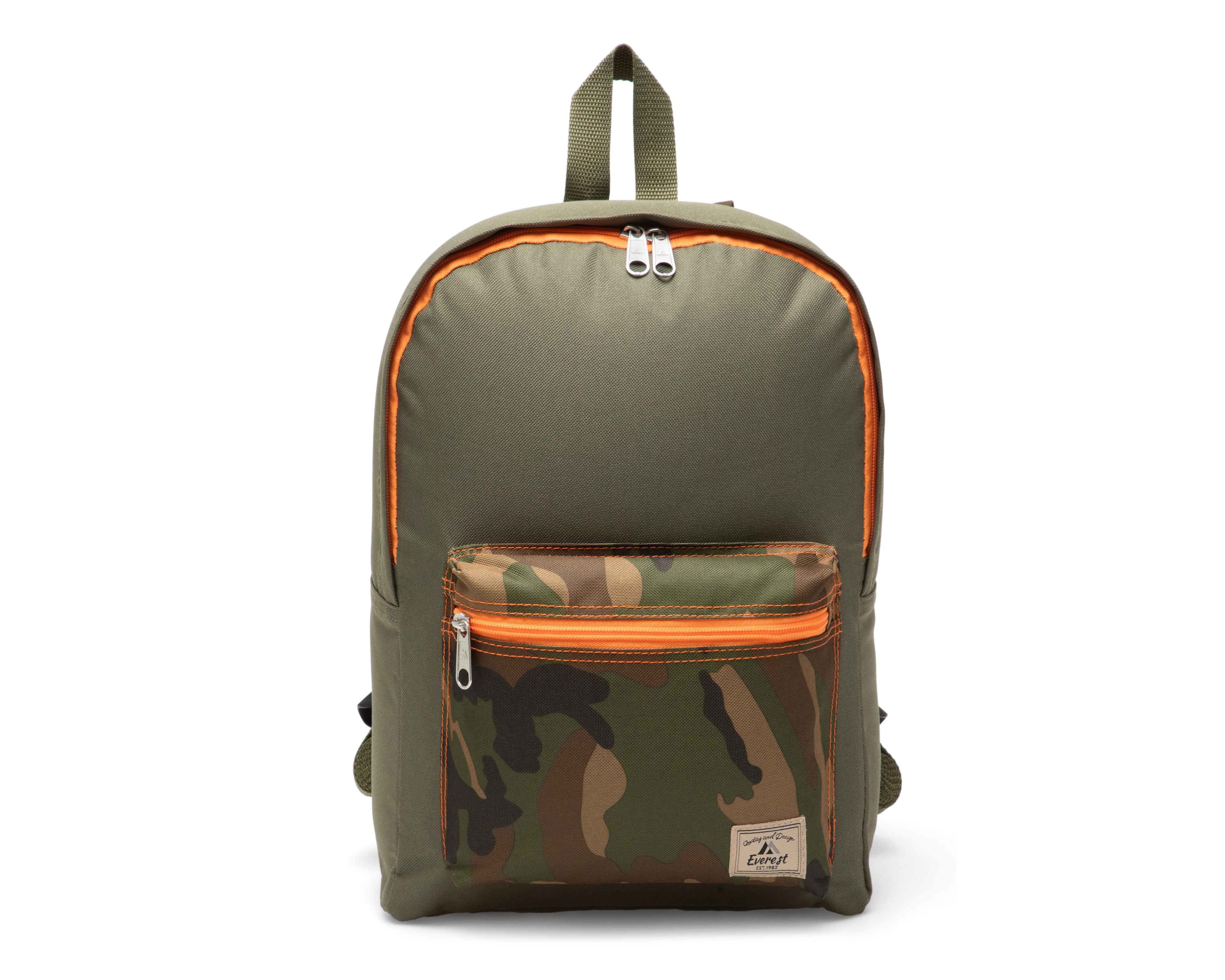 Mochila Escolar Everest Verde Olivo $99