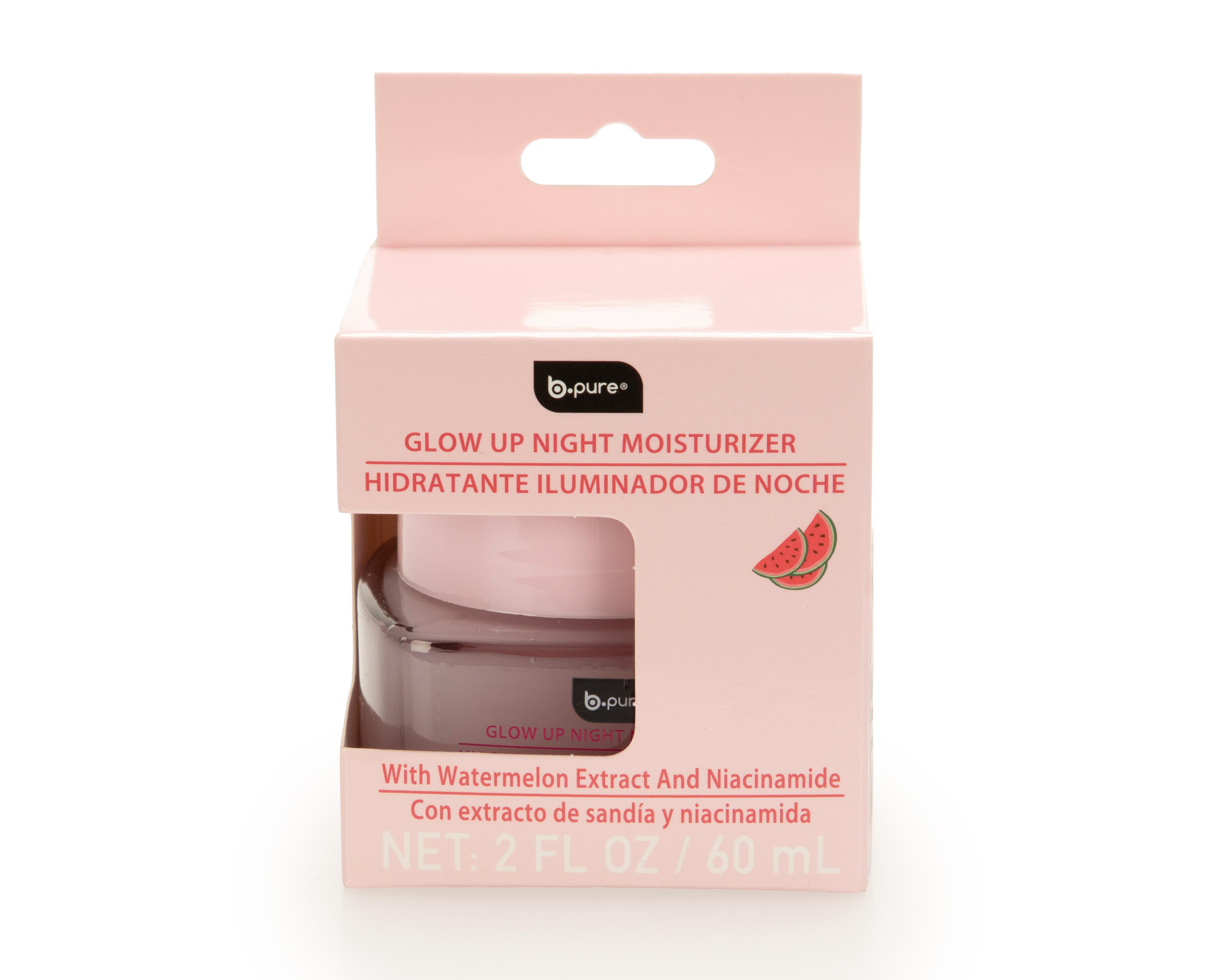 Crema Hidratante Iluminador de Noche BPure con Extracto de Sandía y Niacinamida