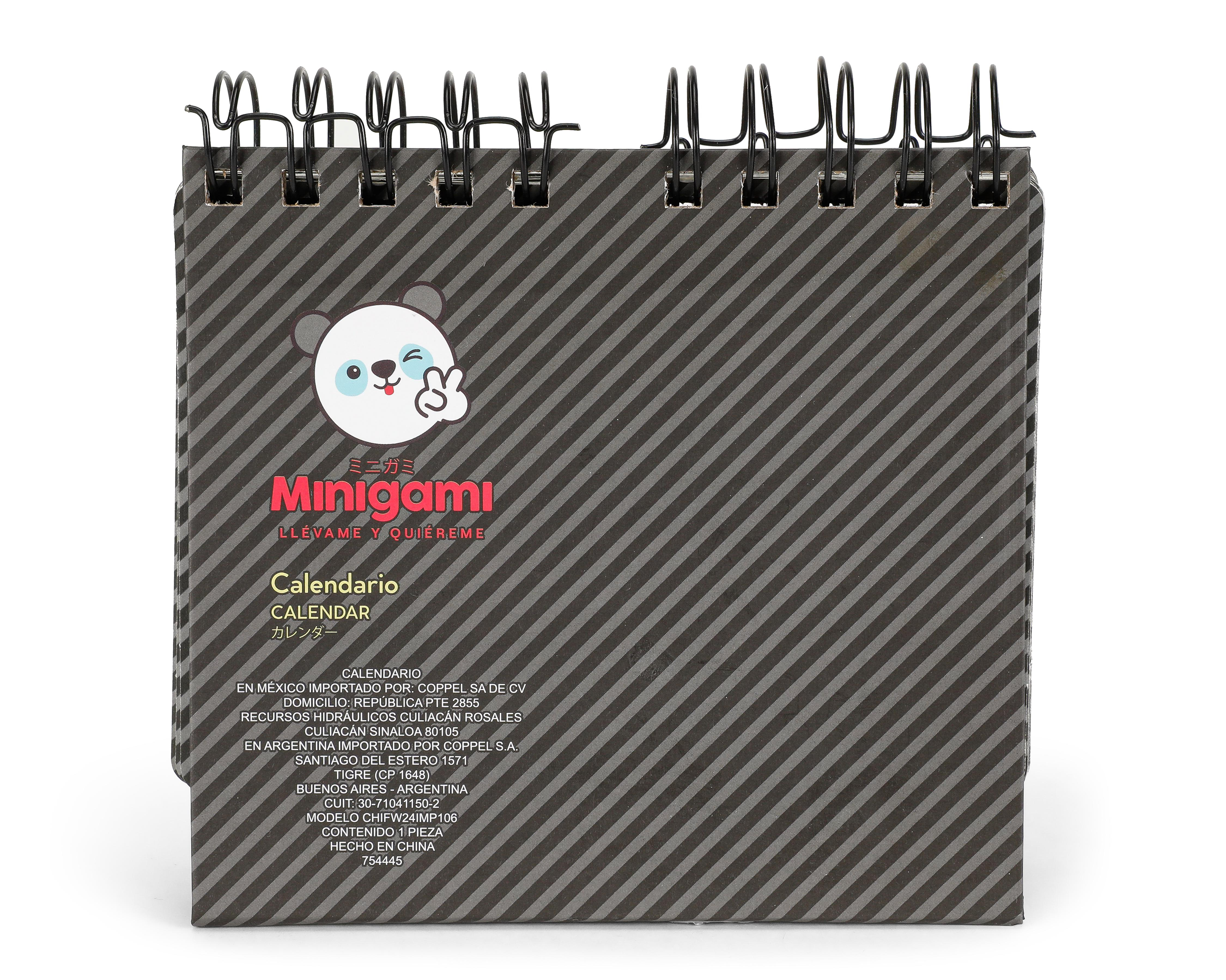Foto 3 pulgar | Calendario Minigami de Escritorio