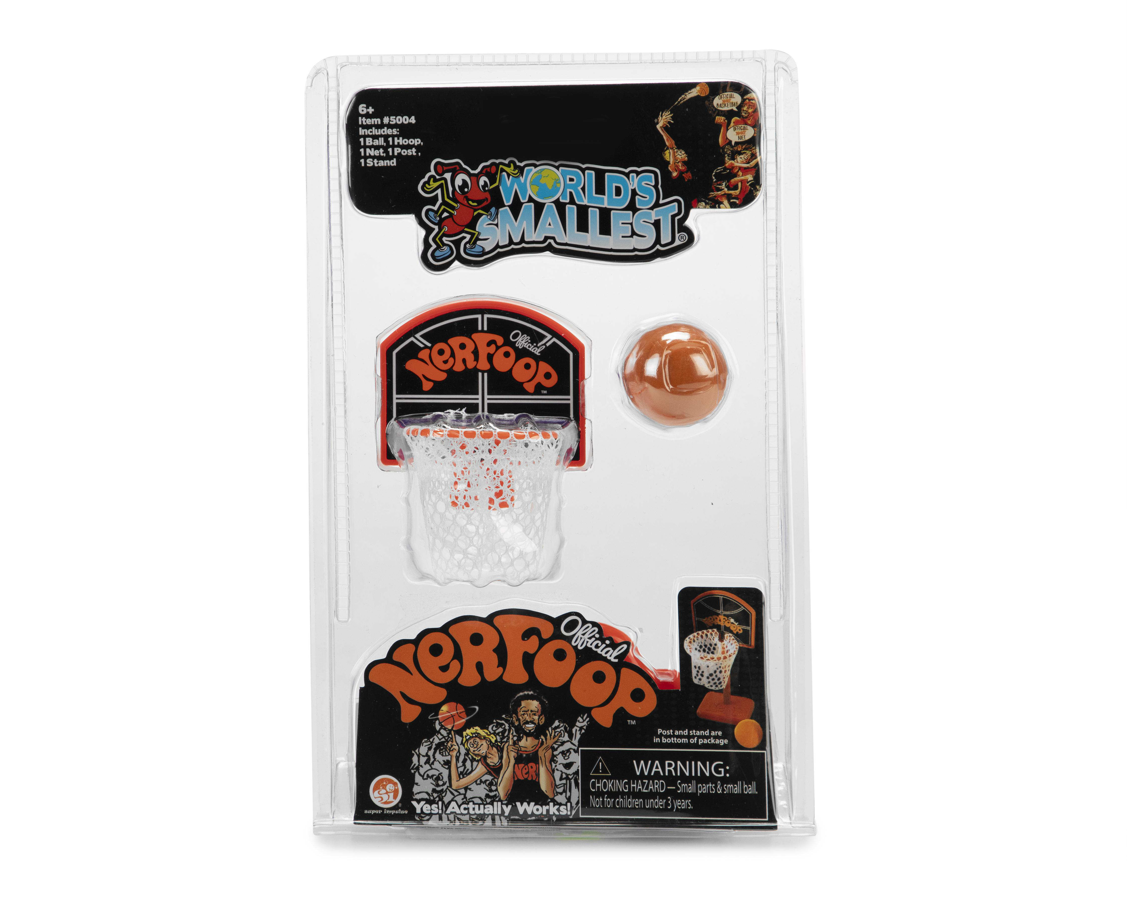Mini Canasta de Basquetbol World's Smallest Nerfoop