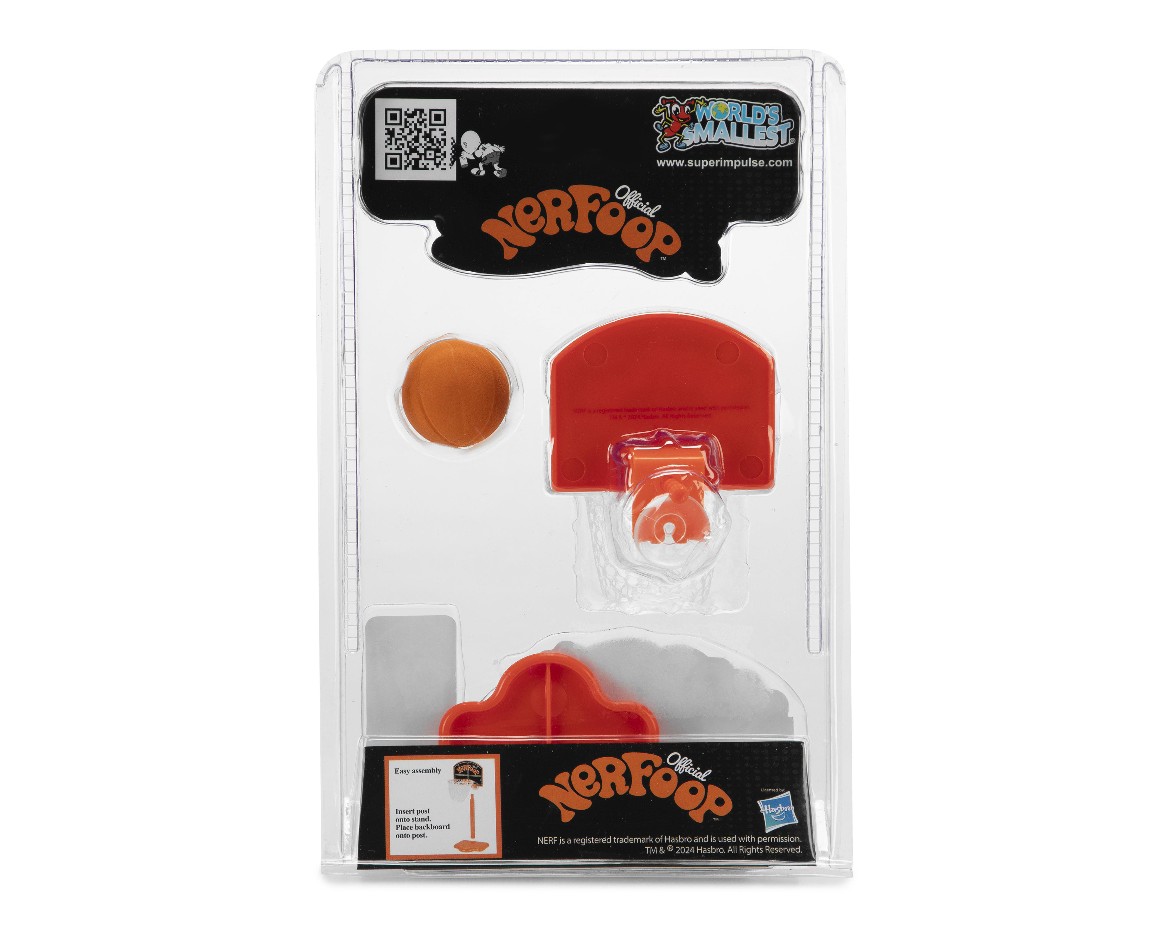 Foto 3 pulgar | Mini Canasta de Basquetbol World's Smallest Nerfoop