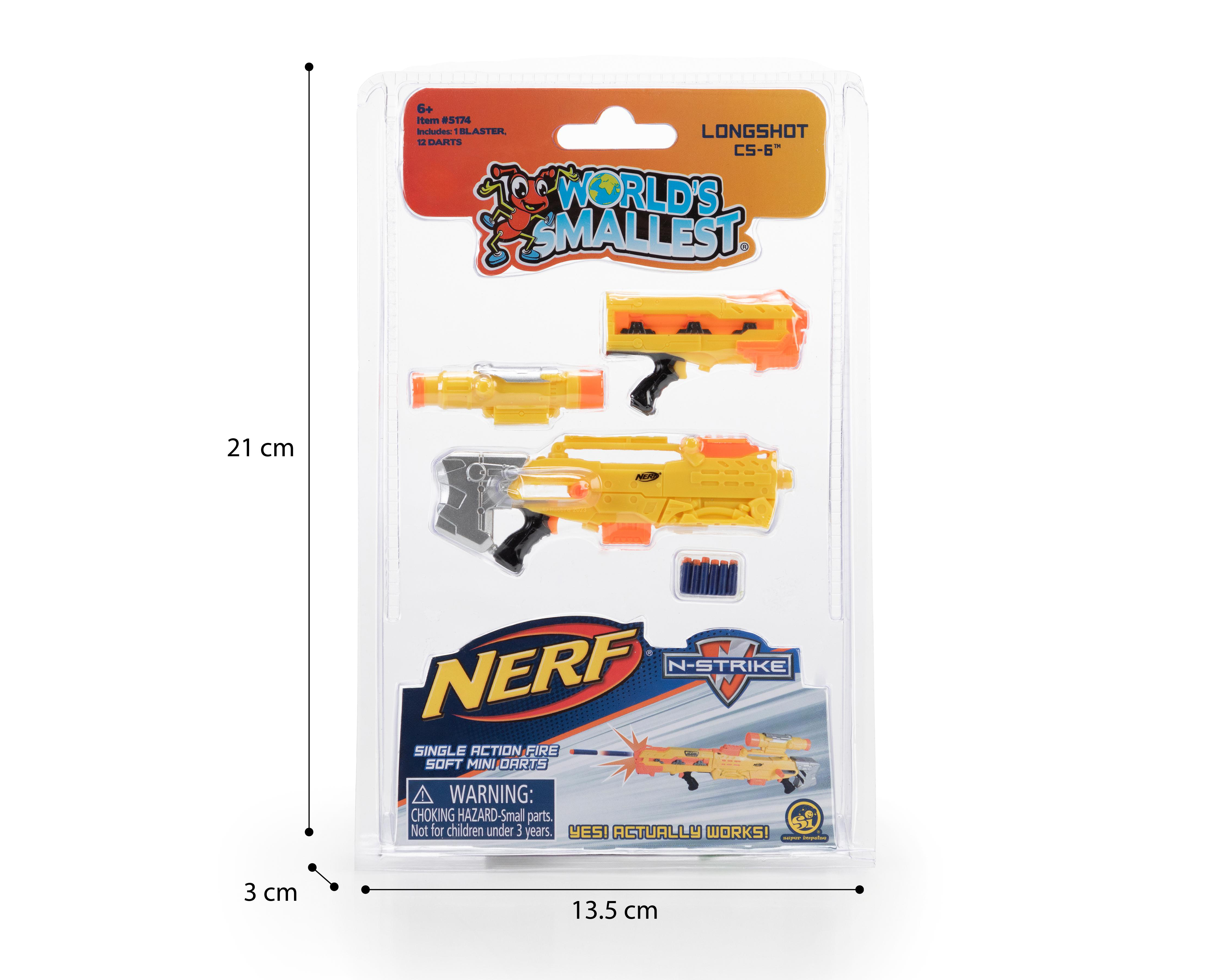 Foto 3 | Minilanzadores Nerf World's Smallest