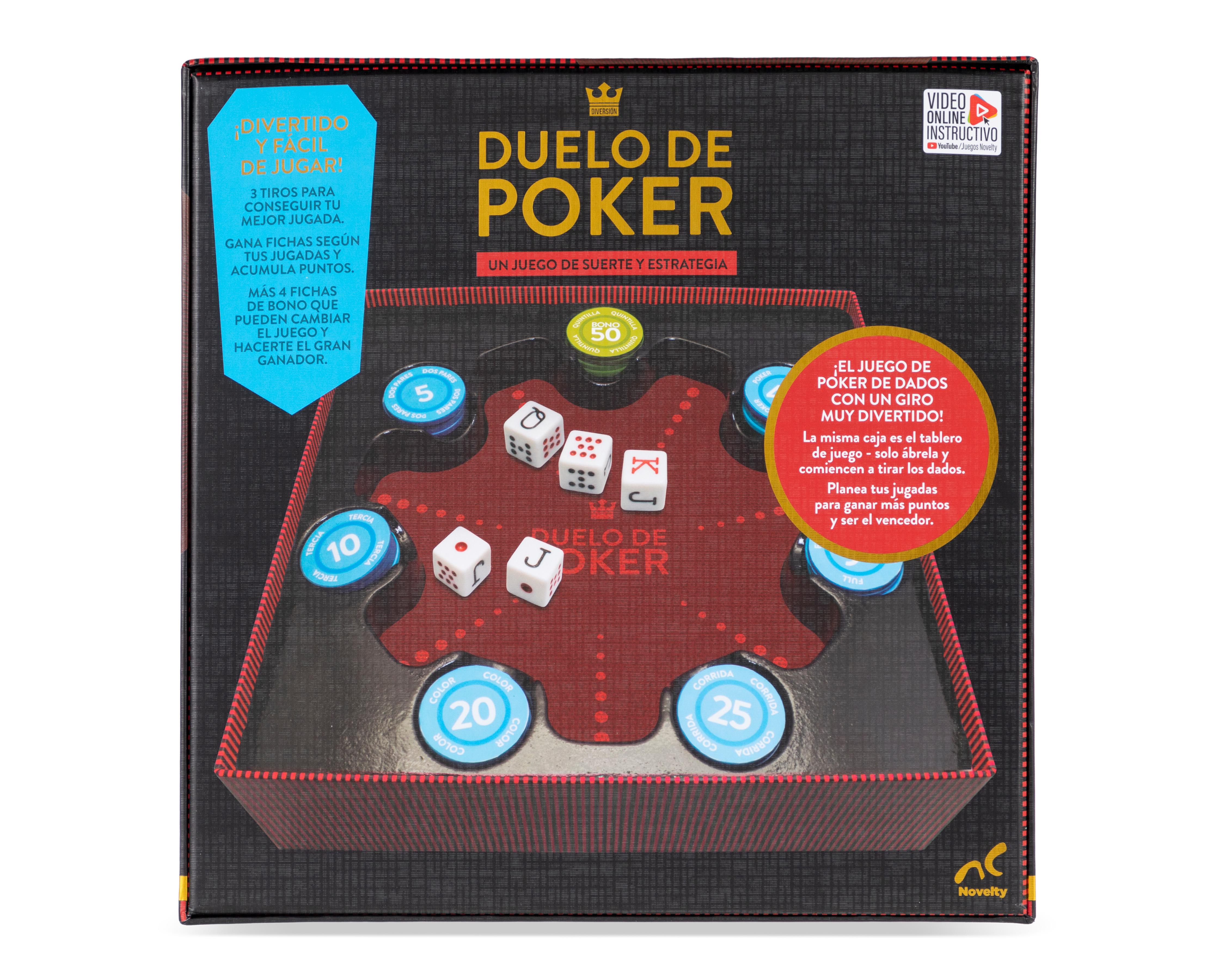 Foto 3 pulgar | Juego de Mesa Duelo de Póker Novelty