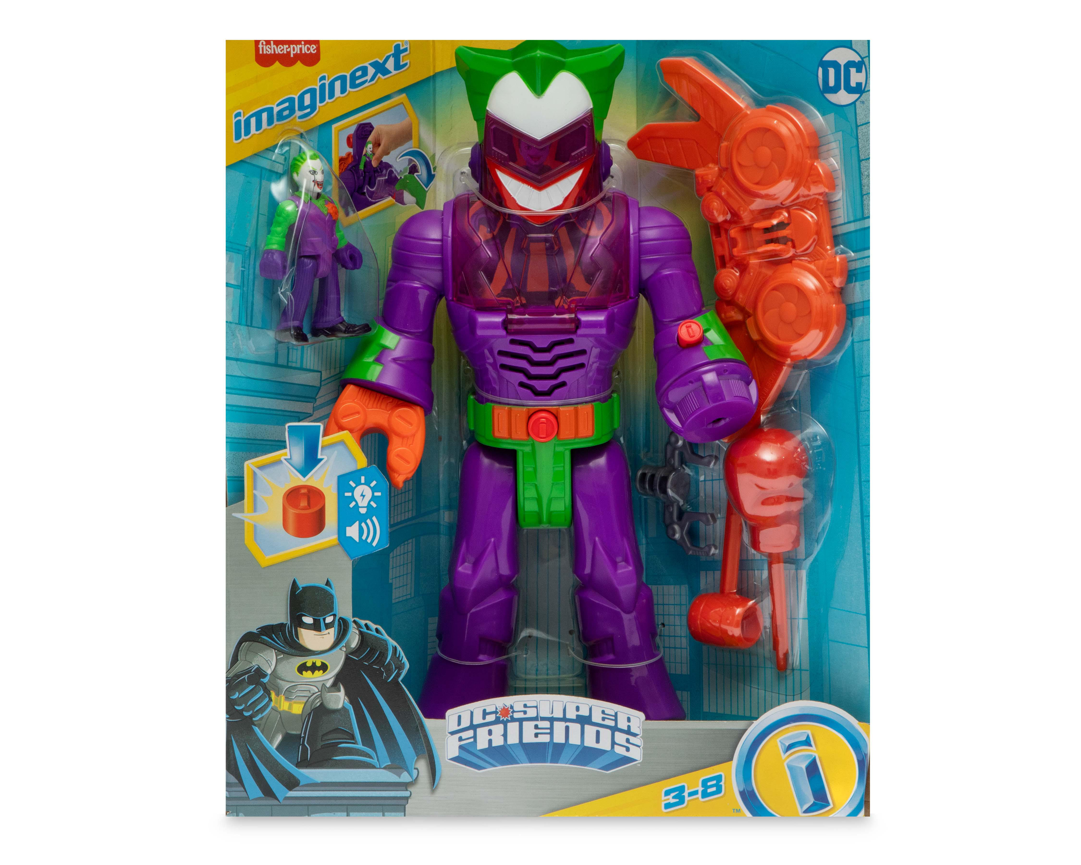 Foto 7 pulgar | The Joker Insider y LaffBot DC Super Friends Imaginext Fisher Price con Luces y Sonido