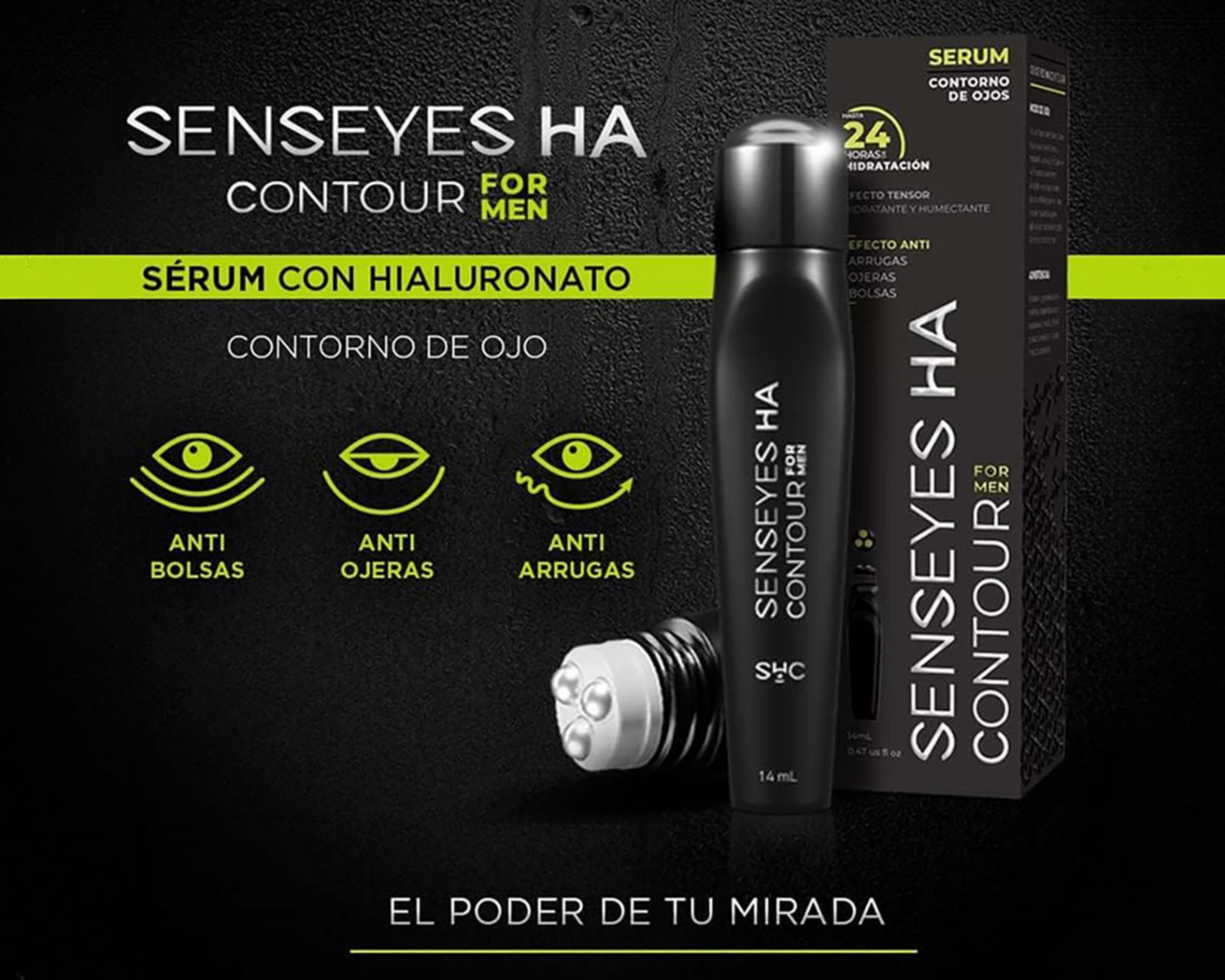 Foto 5 pulgar | Sérum con Hialurinato Senseyes Hidrafy Contour para Hombre Antiarrugas 14 ml