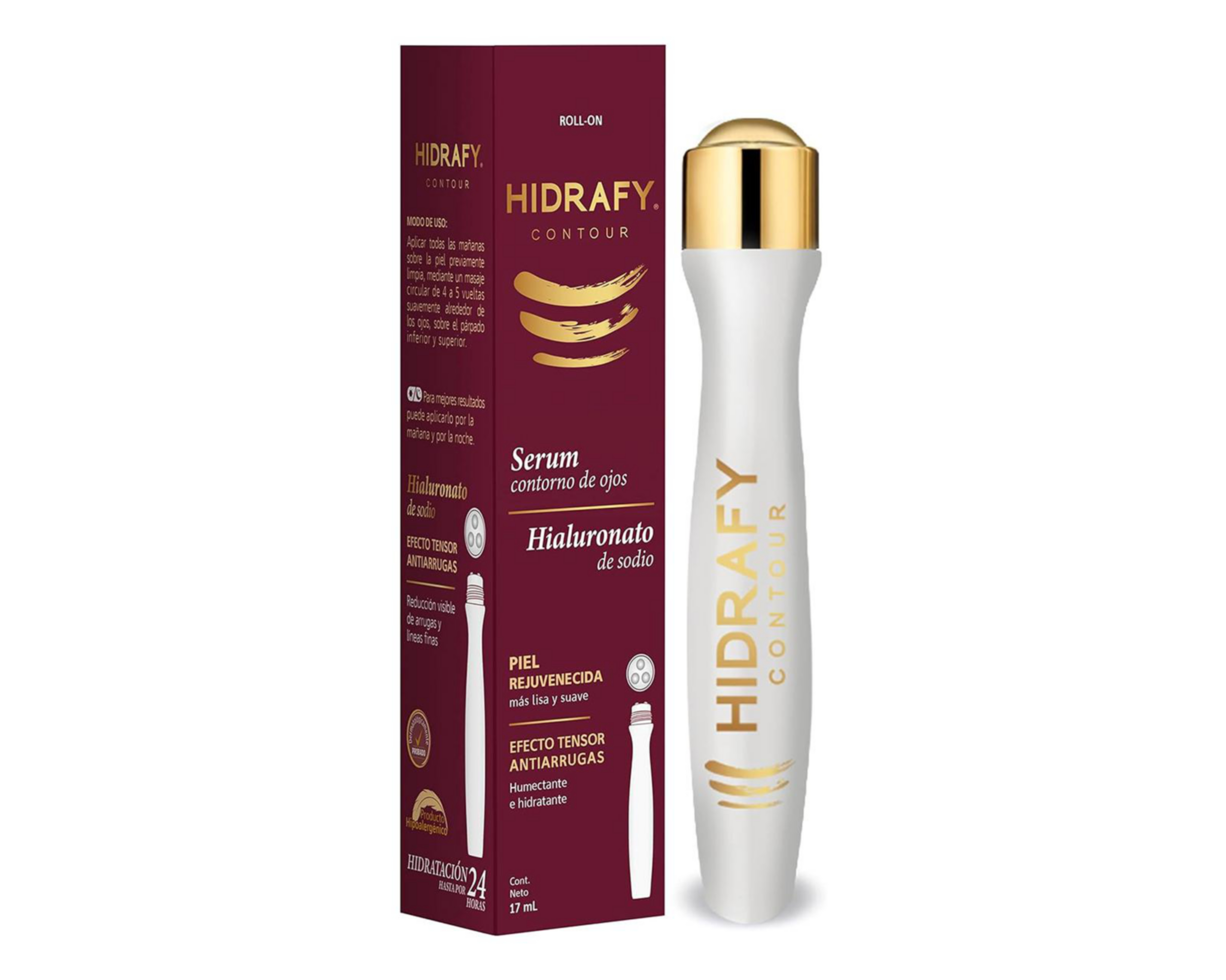 Foto 2 pulgar | Sérum con Hialurinato Hidrafy Contour para Mujer Antiarrugas 17 ml