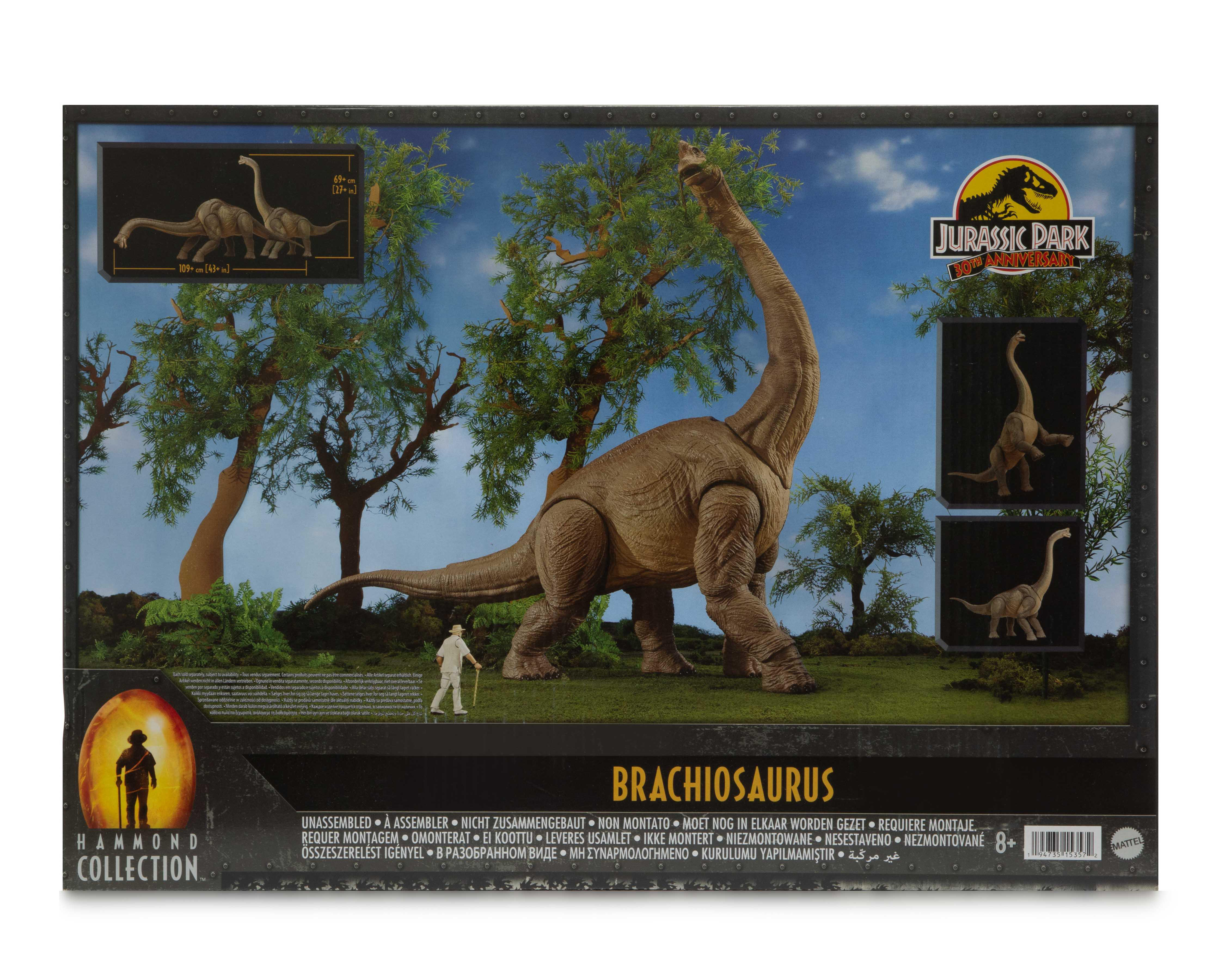 Foto 4 pulgar | Brachiosaurus Mattel Jurassic Park 30th Anniversary