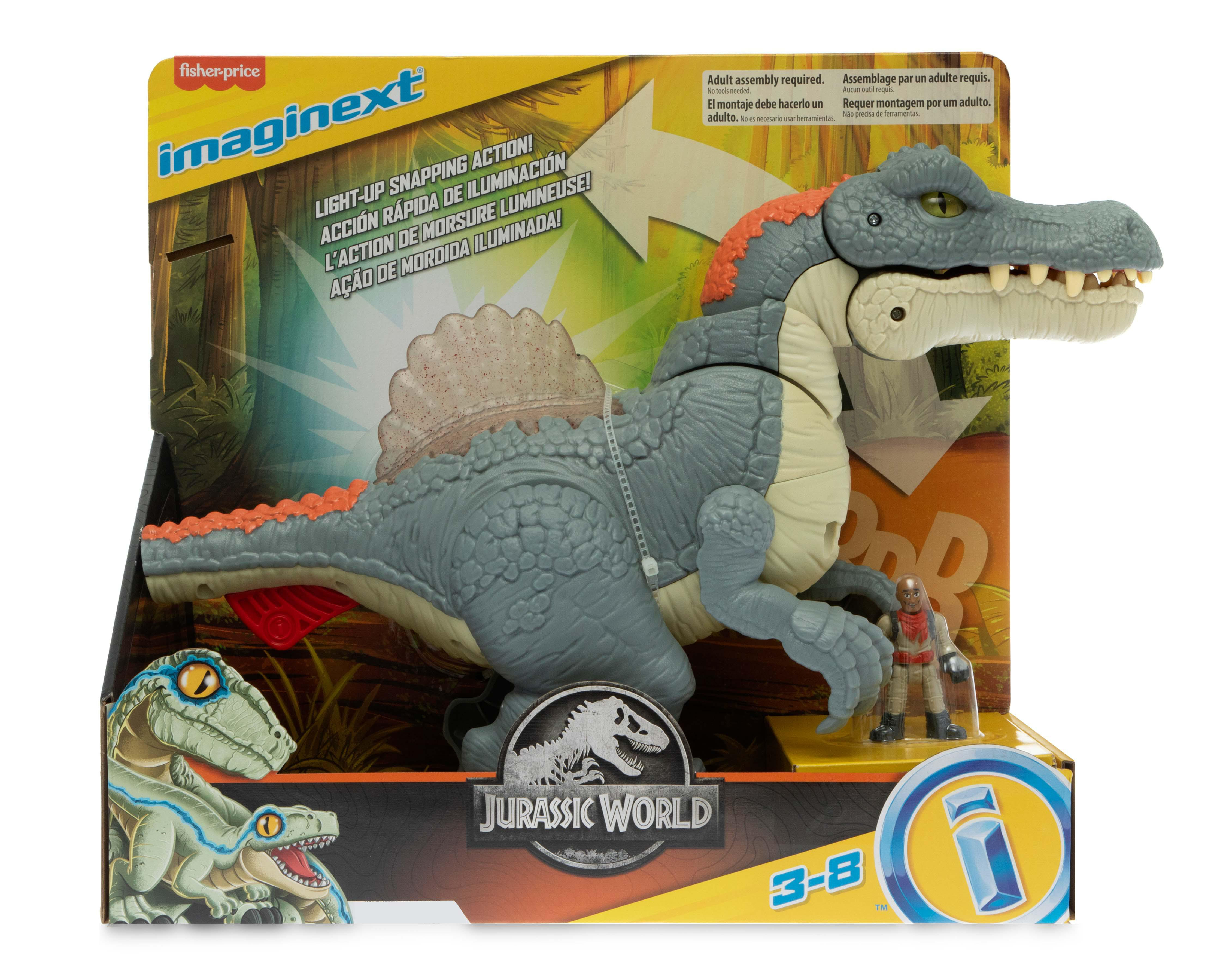 Foto 7 pulgar | Spinosaurus Fisher Price Imaginext Jurassic World con Luces y Sonidos