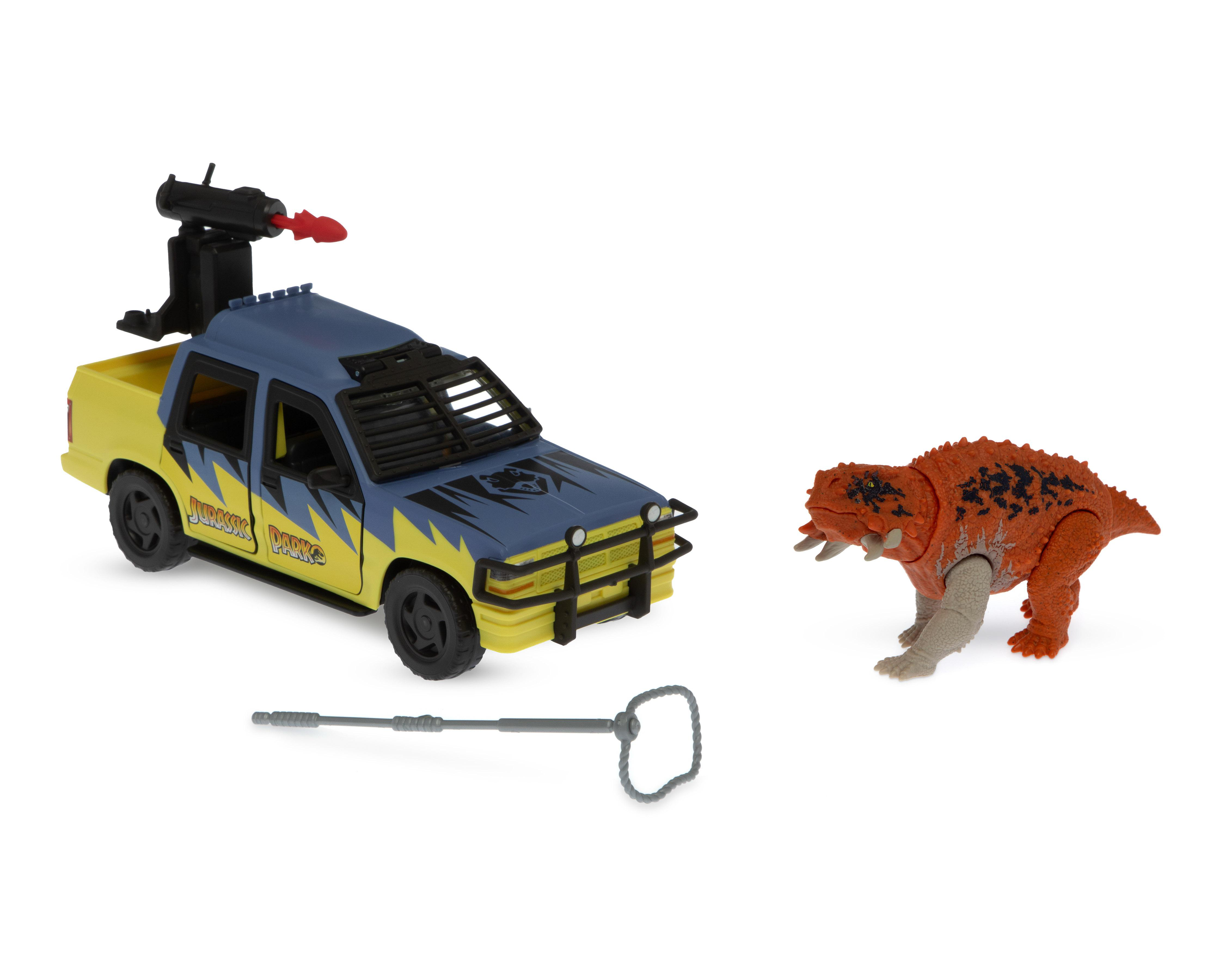 Foto 2 pulgar | Dinosaurio y Carro Explorador Mattel Jurassic Park '93 Classic