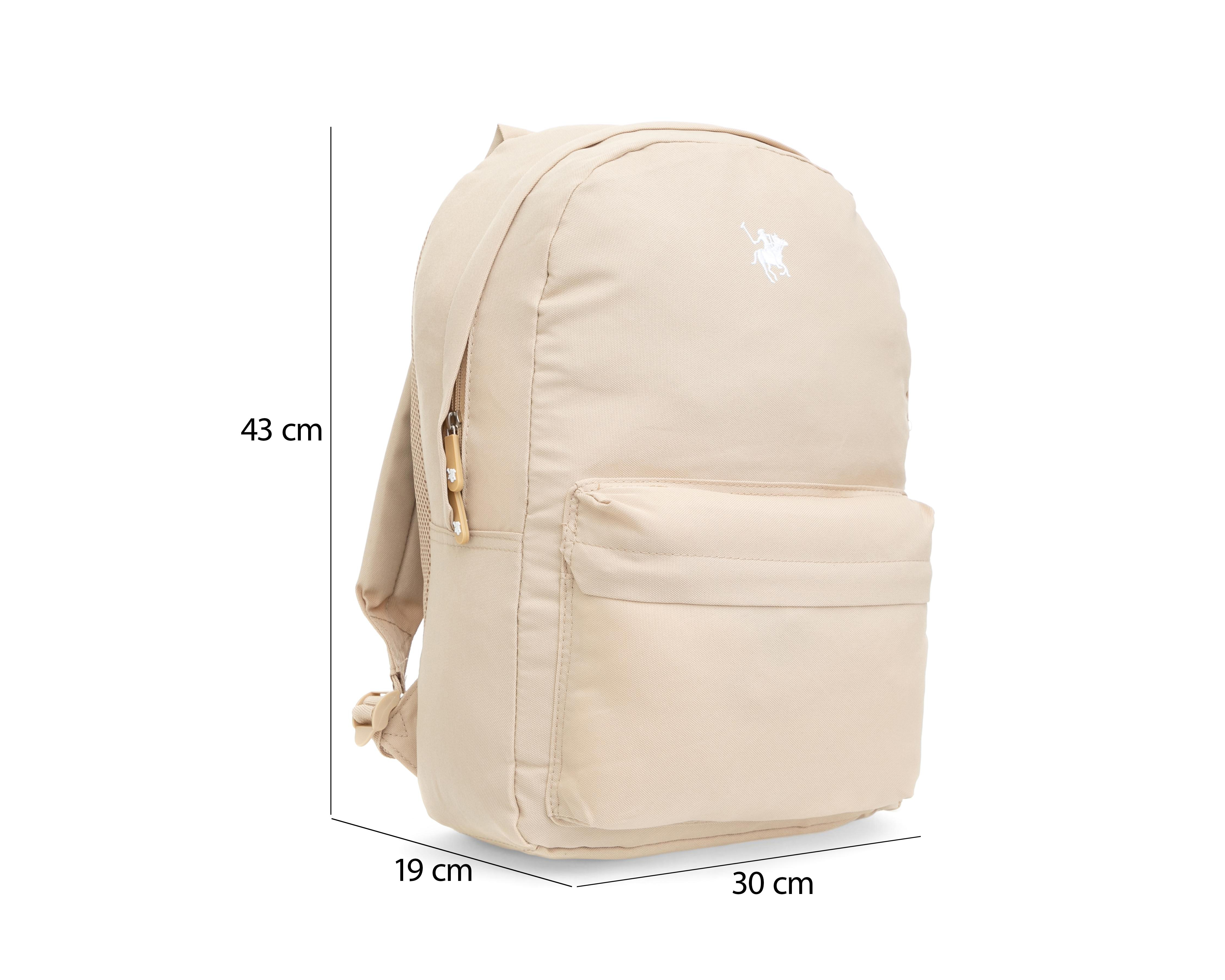 Foto 8 pulgar | Mochila York Team Polo Club Beige