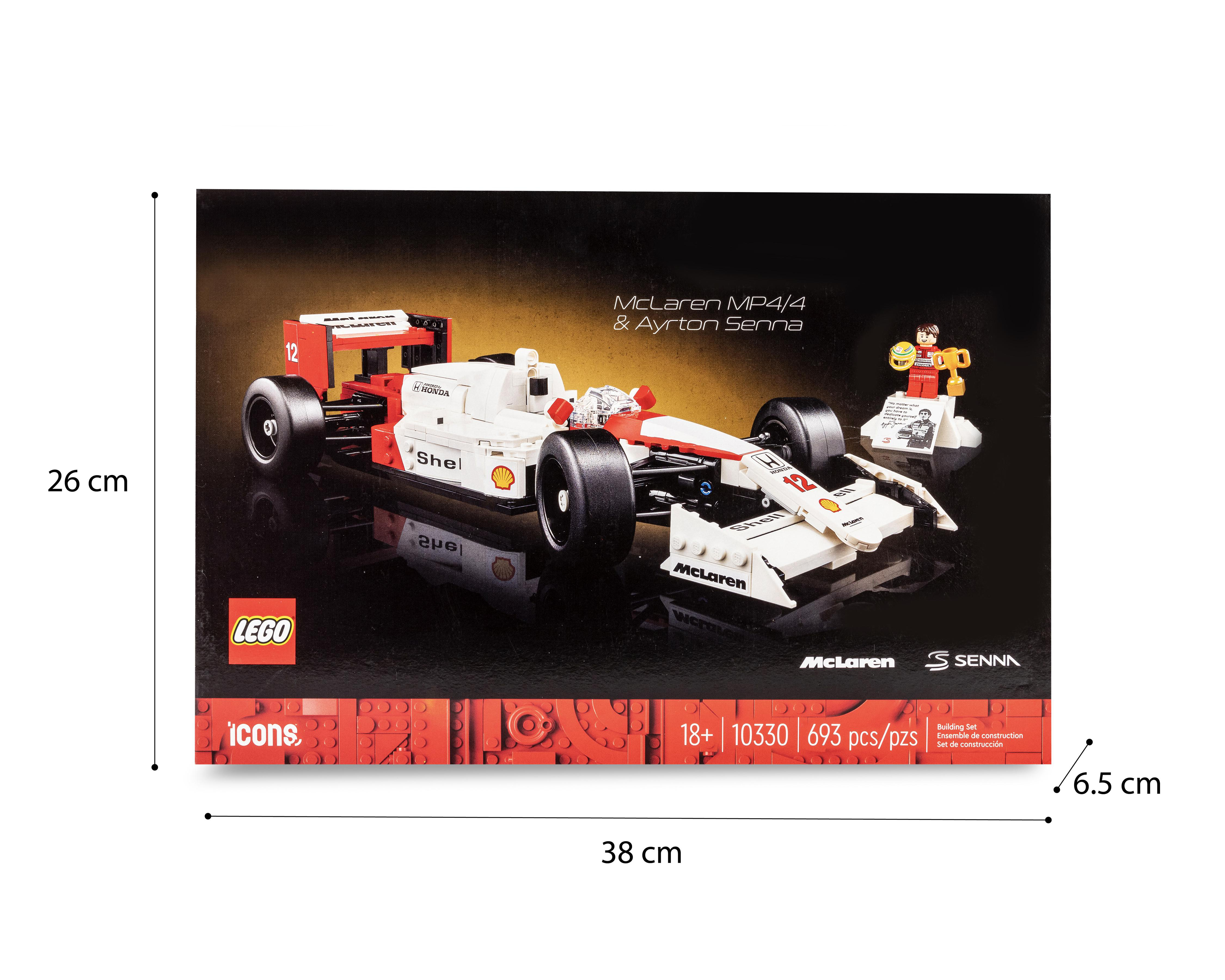 Foto 4 pulgar | LEGO McLaren MP4/4 y Ayrton Senna